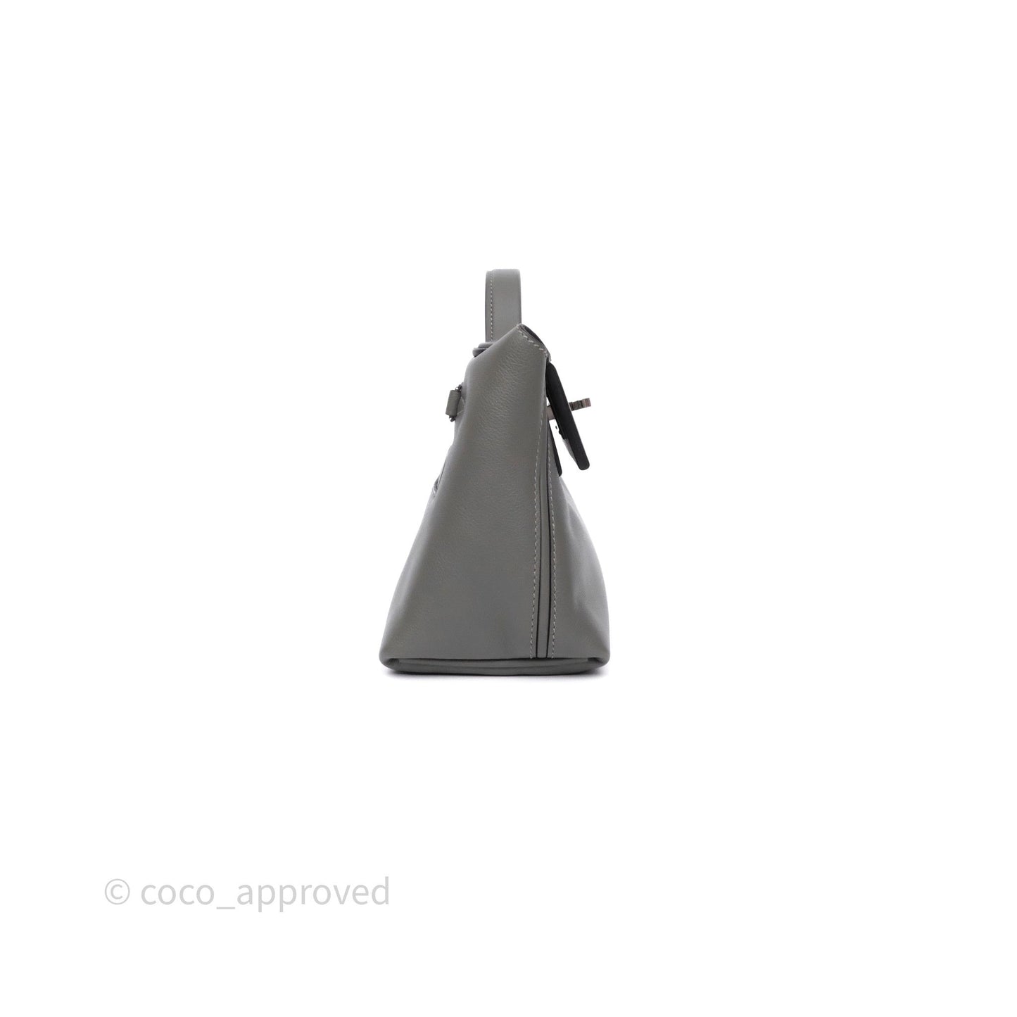 Hermès 24/24 21 Mini Gris Meyer 0L Evercolor Palladium Hardware