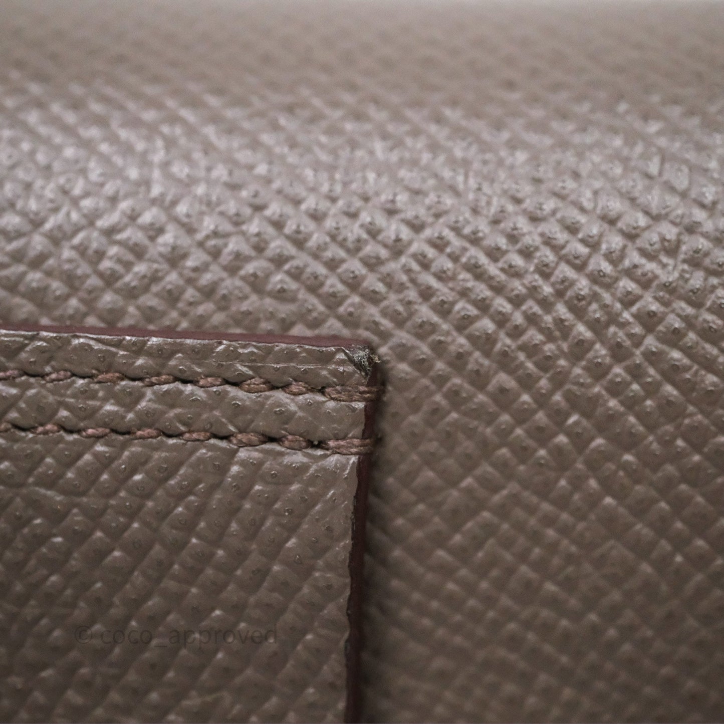 Hermès Constance Slim Wallet Gris Etain 8F Epsom Gold Hardware