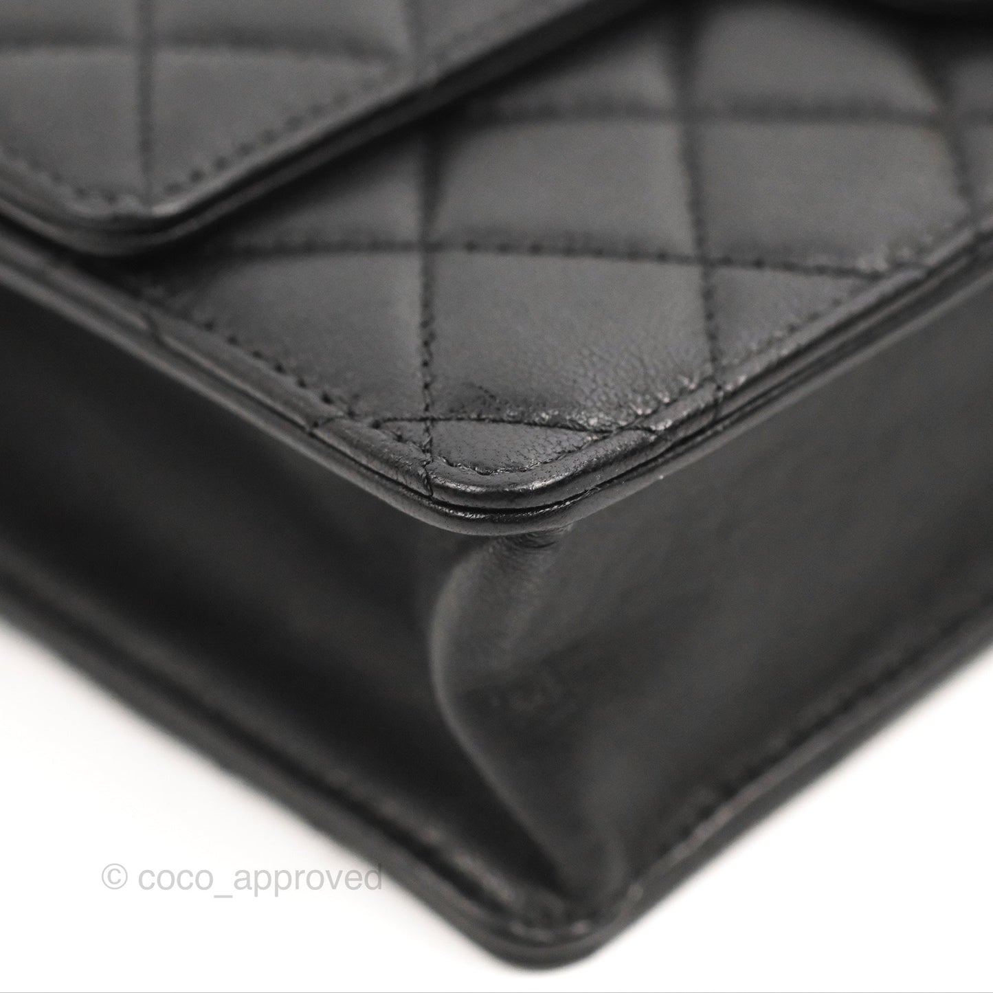 Chanel Small Quilted Chic Pearls Flap Black Goatskin Aged Gold Hardware