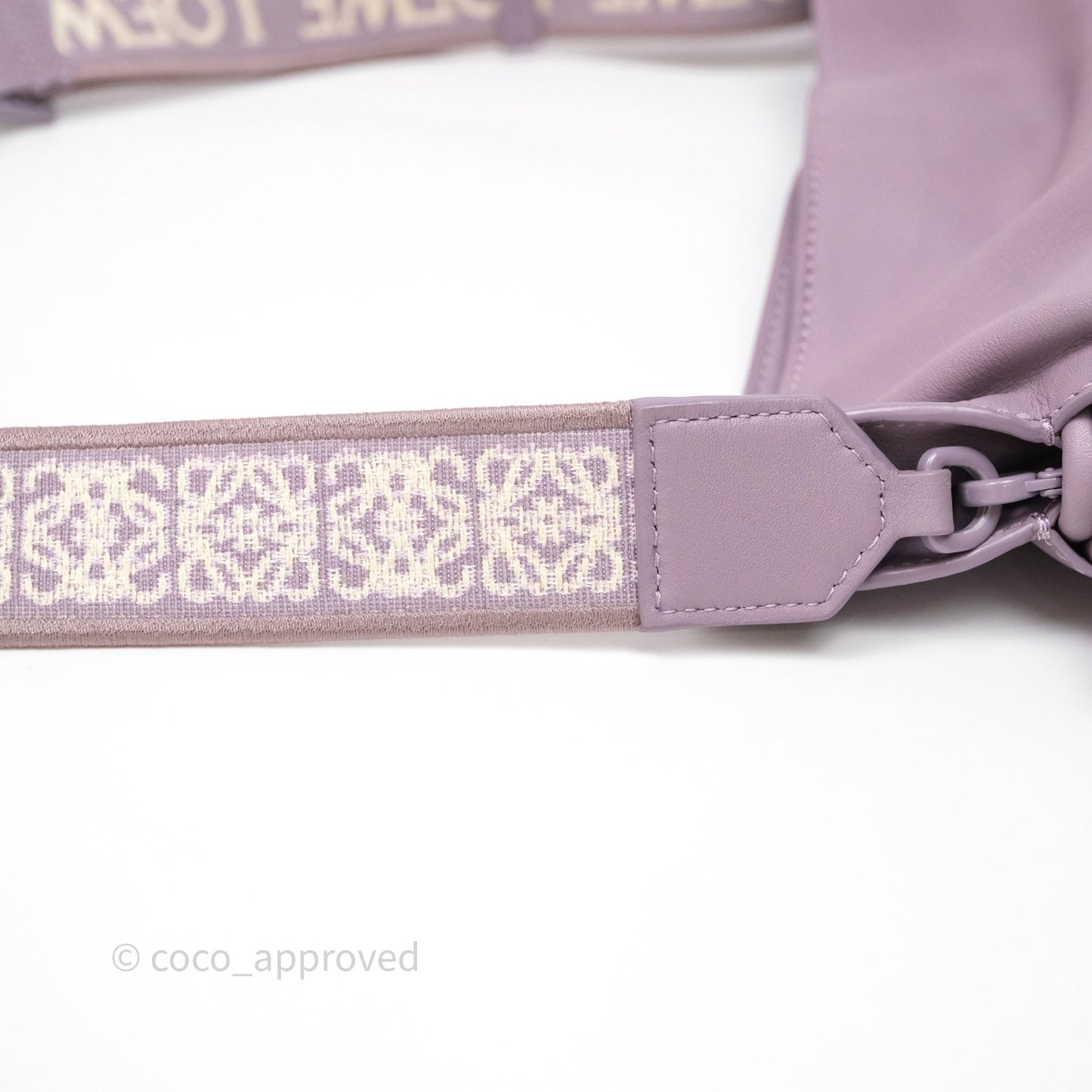 Loewe Medium Flamenco Clutch Bag Purple Calfskin