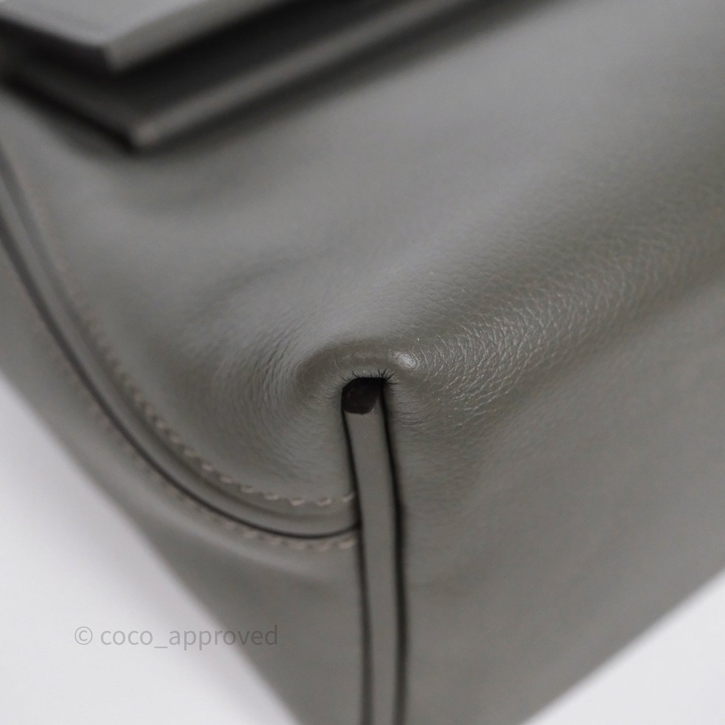 Hermès 24/24 21 Mini Gris Meyer 0L Evercolor Palladium Hardware