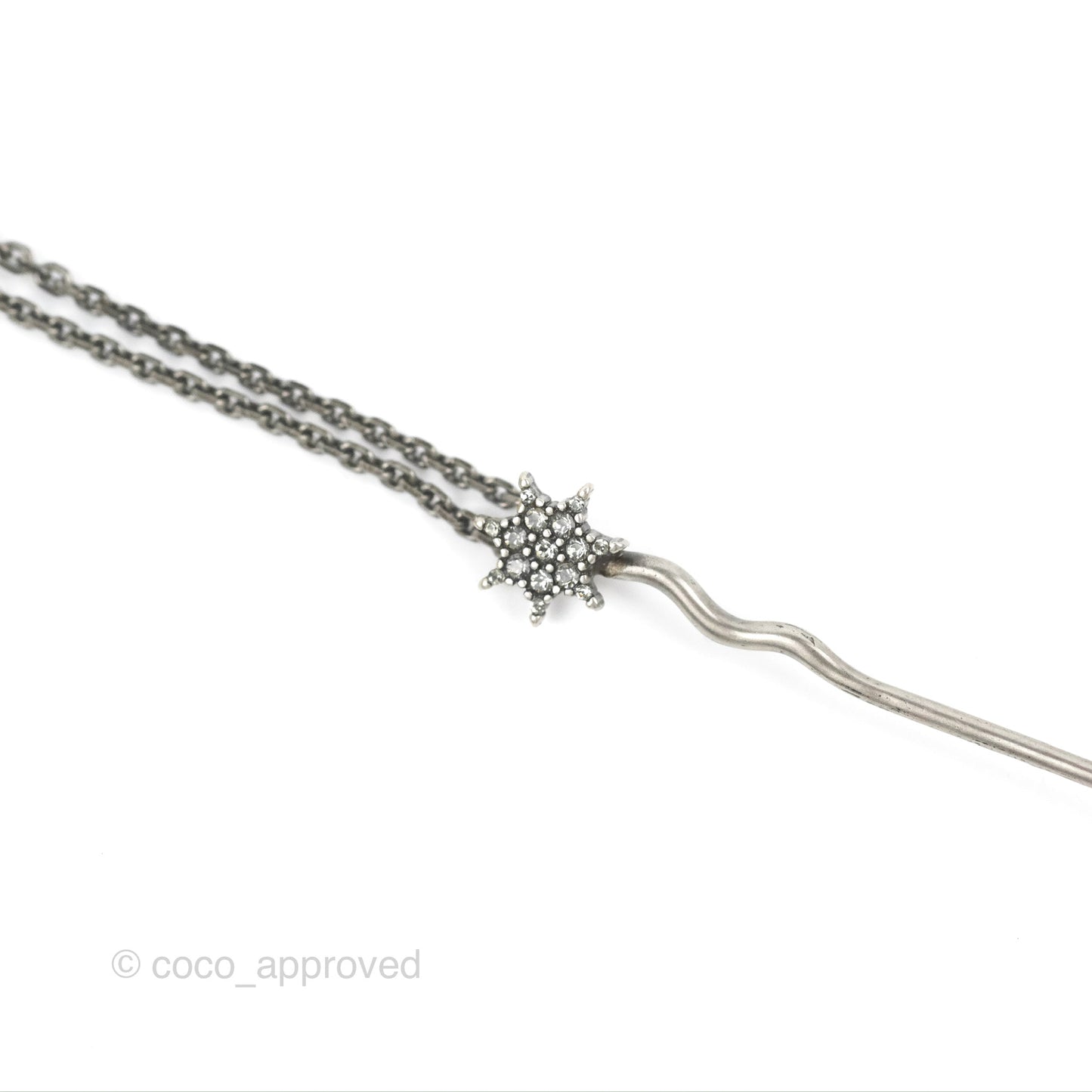 Dior Crystal Star Sphere Pendant Long Necklace
