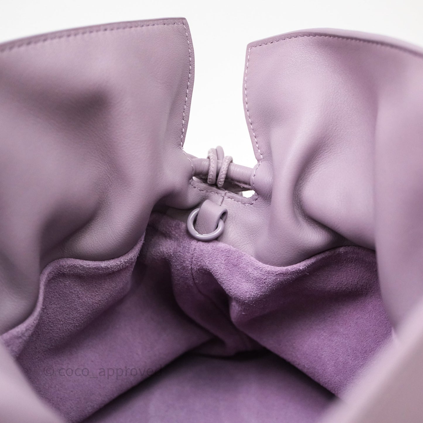 Loewe Medium Flamenco Clutch Bag Purple Calfskin