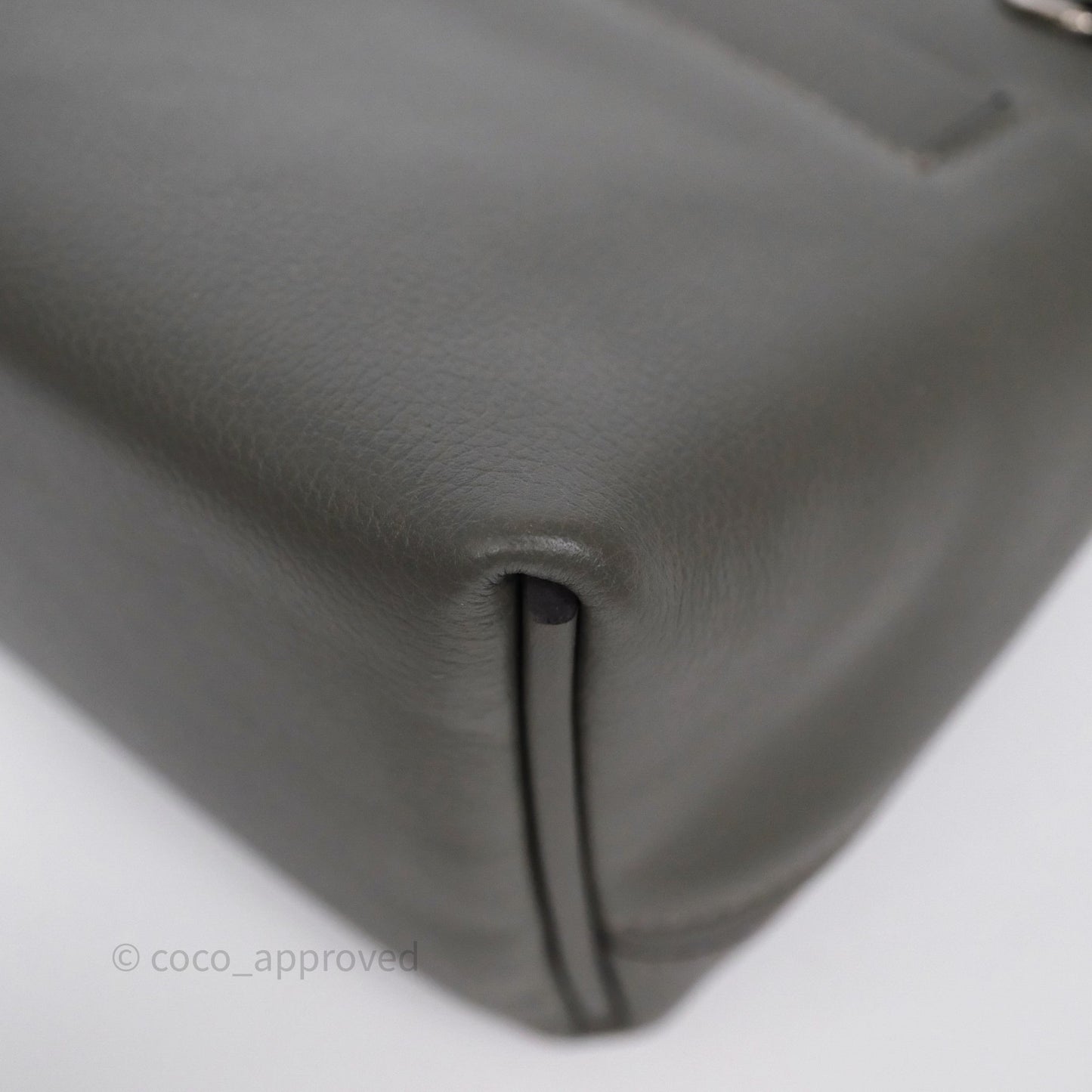 Hermès 24/24 21 Mini Gris Meyer 0L Evercolor Palladium Hardware