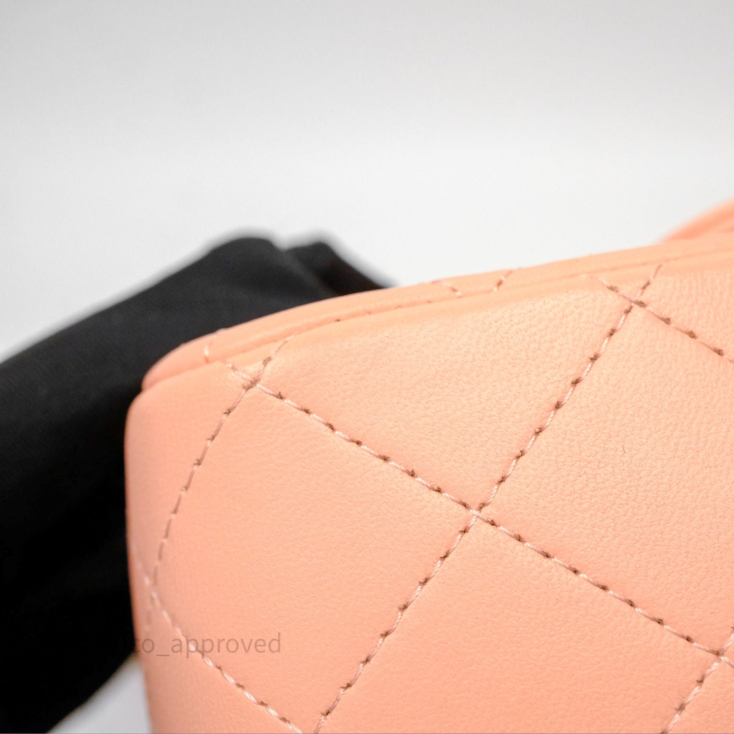 Chanel Mini Square Quilted Orange Claire Lambskin Gold Hardware