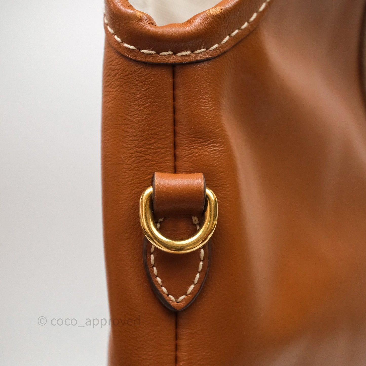 Miu Miu Ivy Leather Bag Brown