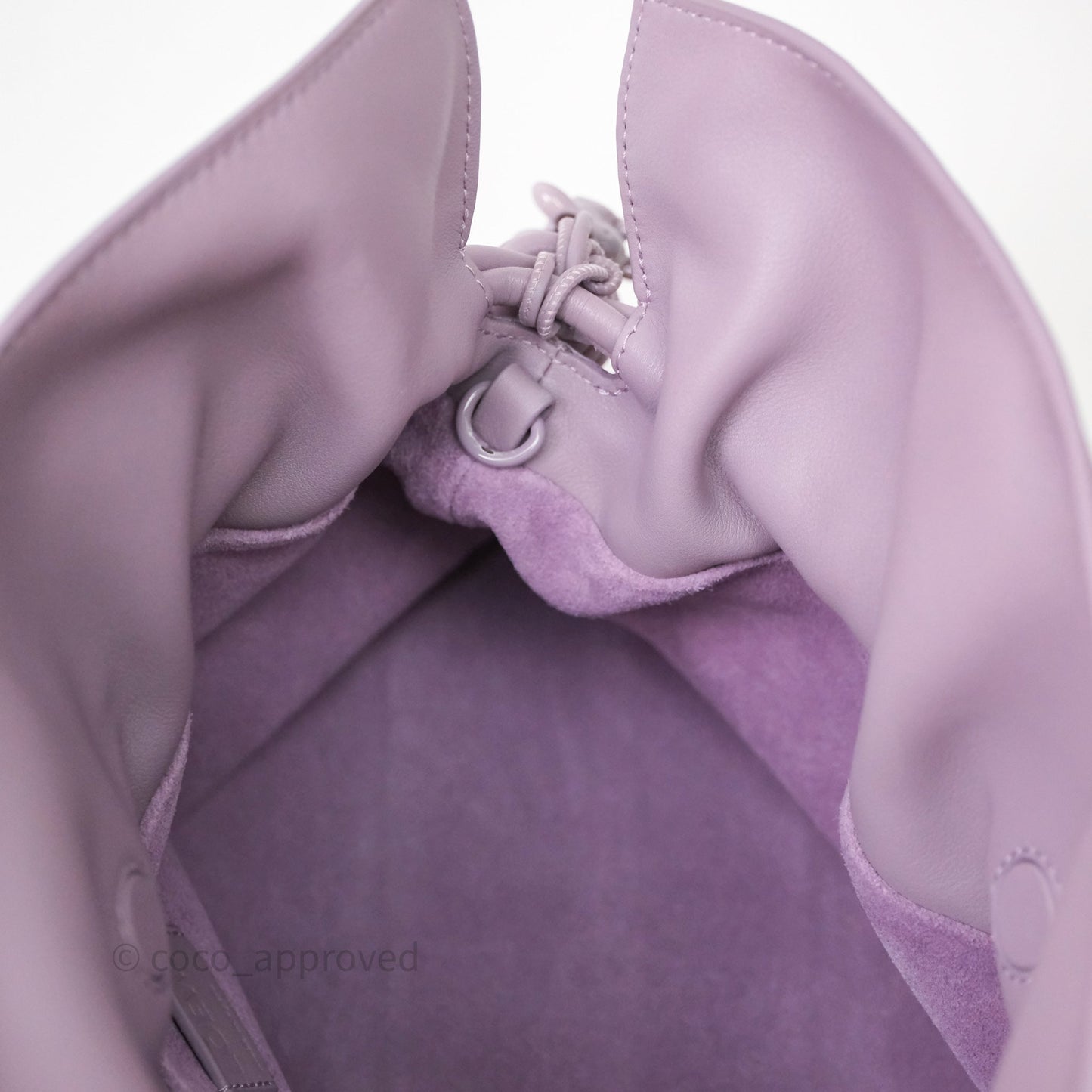 Loewe Medium Flamenco Clutch Bag Purple Calfskin