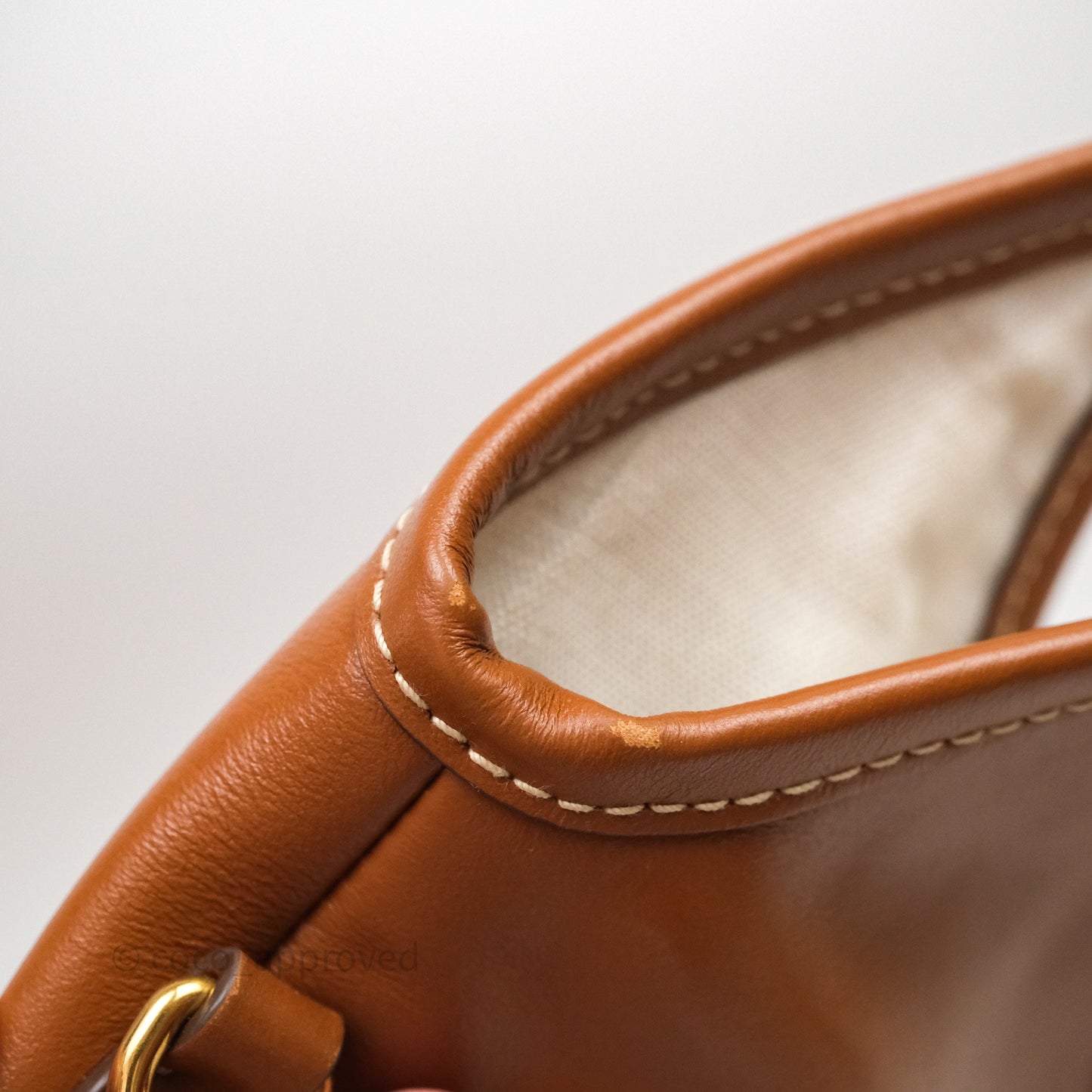 Miu Miu Ivy Leather Bag Brown