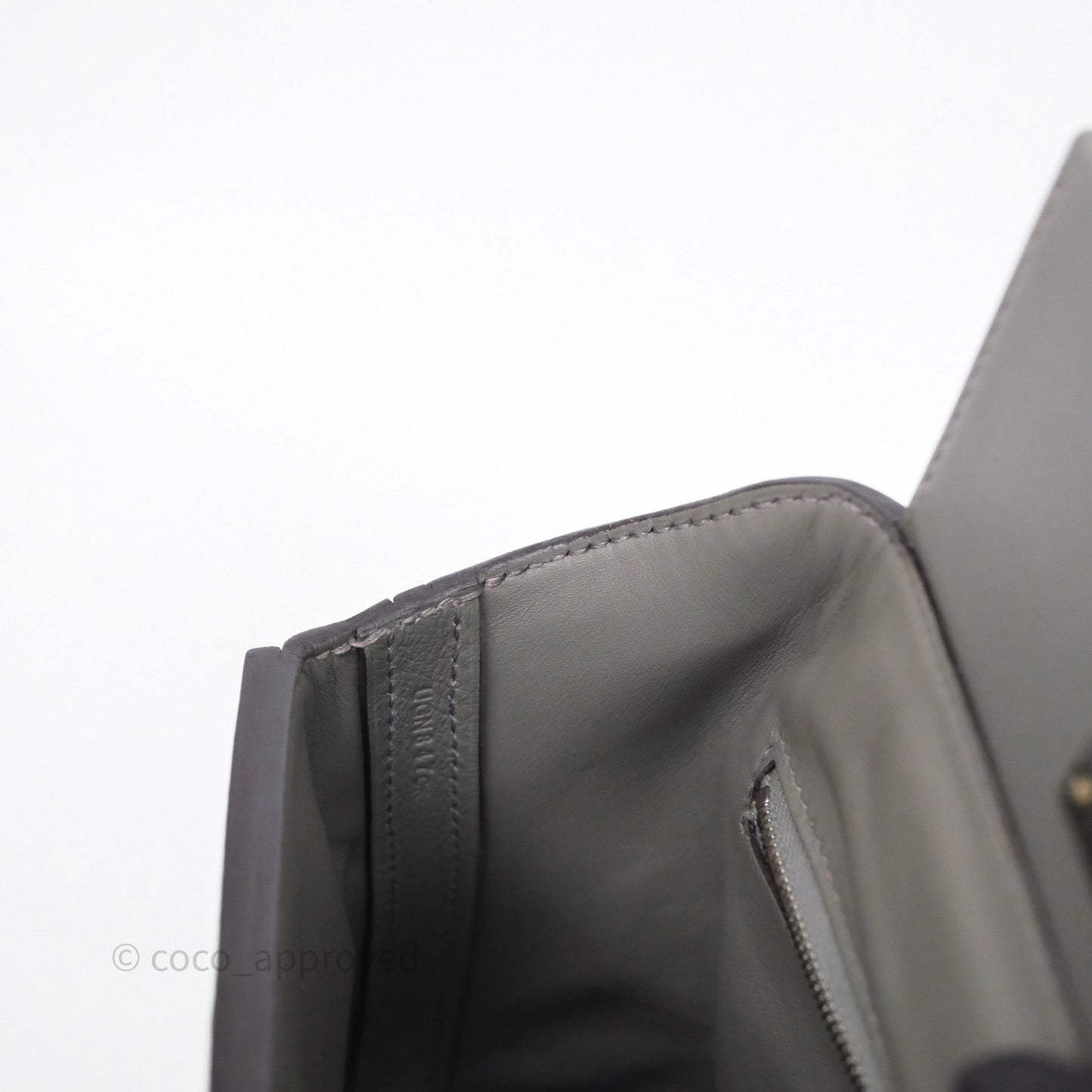 Hermès 24/24 21 Mini Gris Meyer 0L Evercolor Palladium Hardware