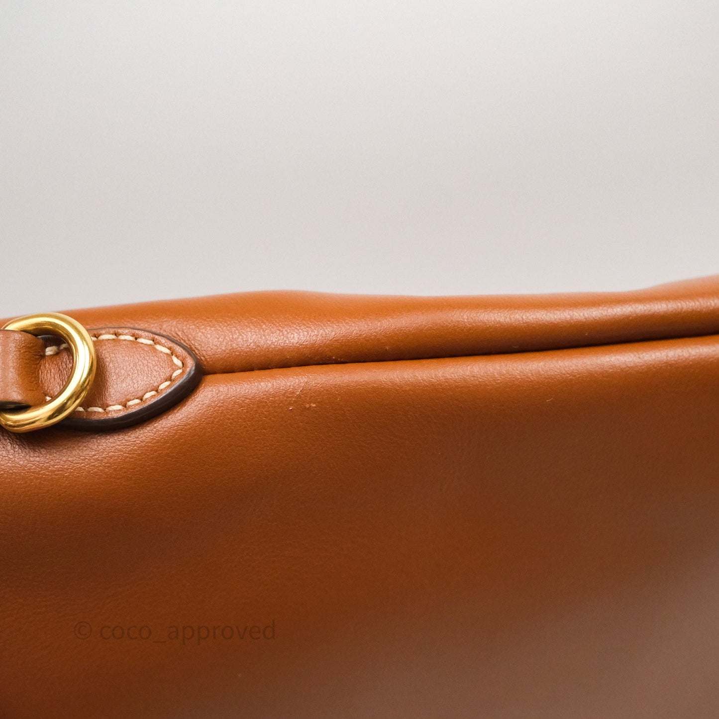 Miu Miu Ivy Leather Bag Brown