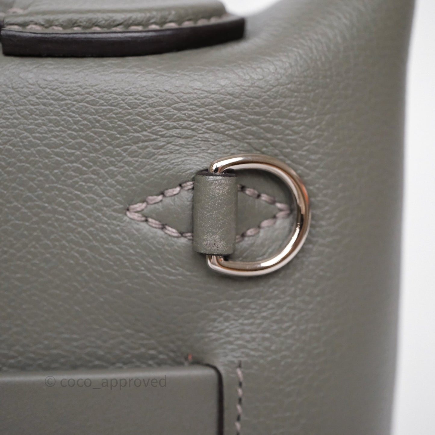 Hermès 24/24 21 Mini Gris Meyer 0L Evercolor Palladium Hardware