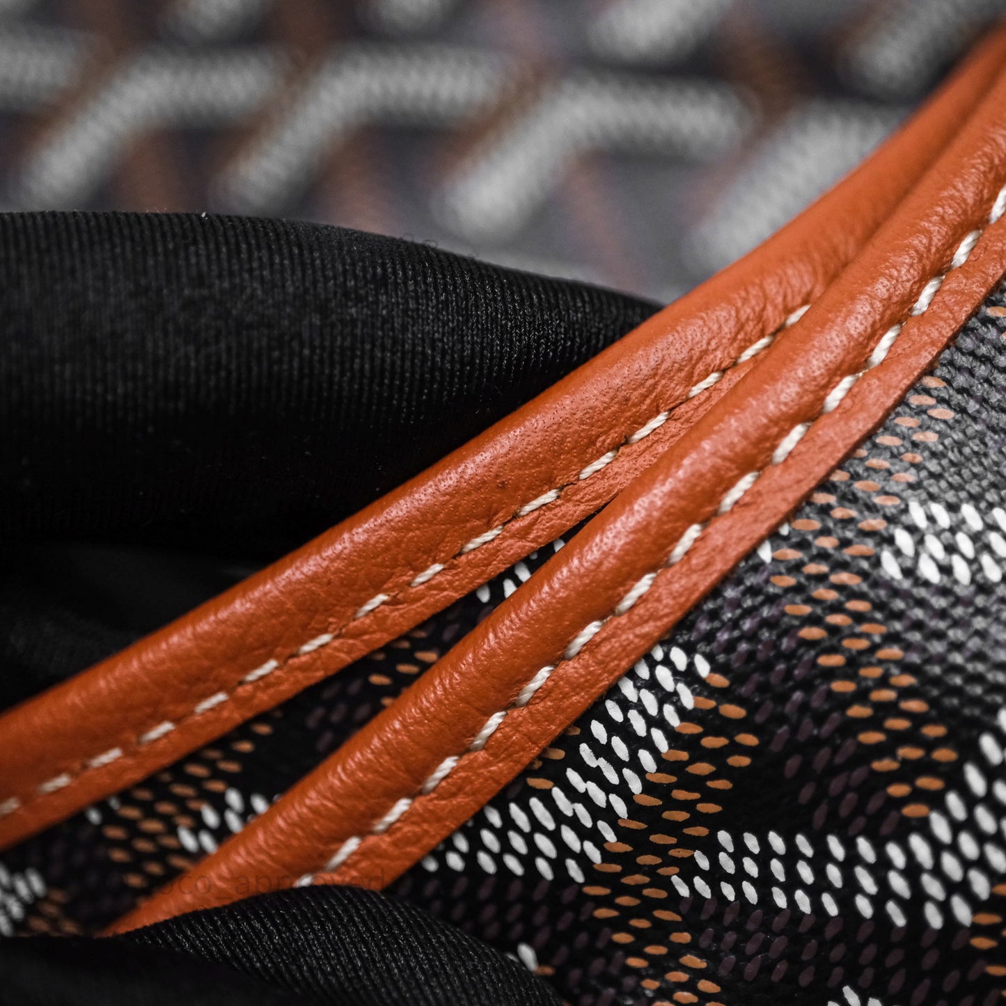 Goyard Bohème Hobo Bag PM Black/Tan Goyardine Canvas