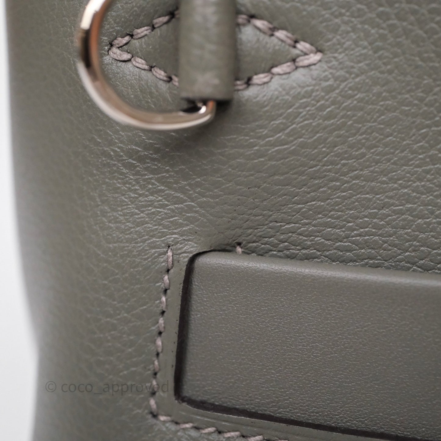Hermès 24/24 21 Mini Gris Meyer 0L Evercolor Palladium Hardware