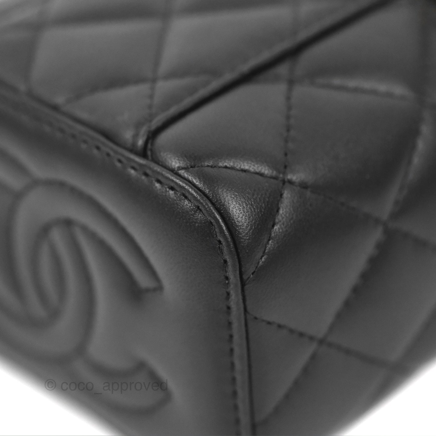 Chanel Mini Ball Crush Vanity With Chain Black Lambskin Gold Hardware