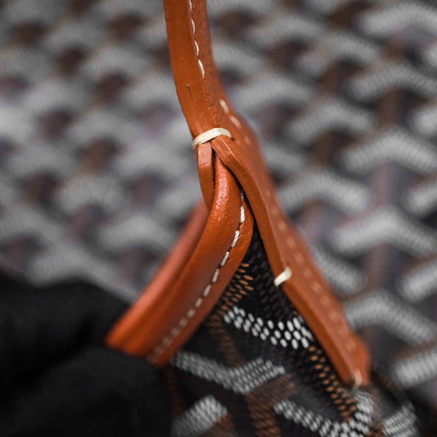 Goyard Bohème Hobo Bag PM Black/Tan Goyardine Canvas
