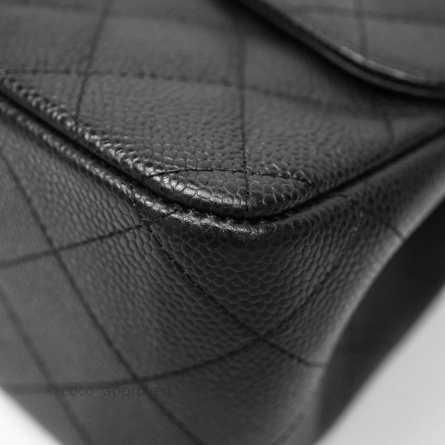 Chanel Jumbo Double Flap Black Caviar Silver Hardware⁣⁣