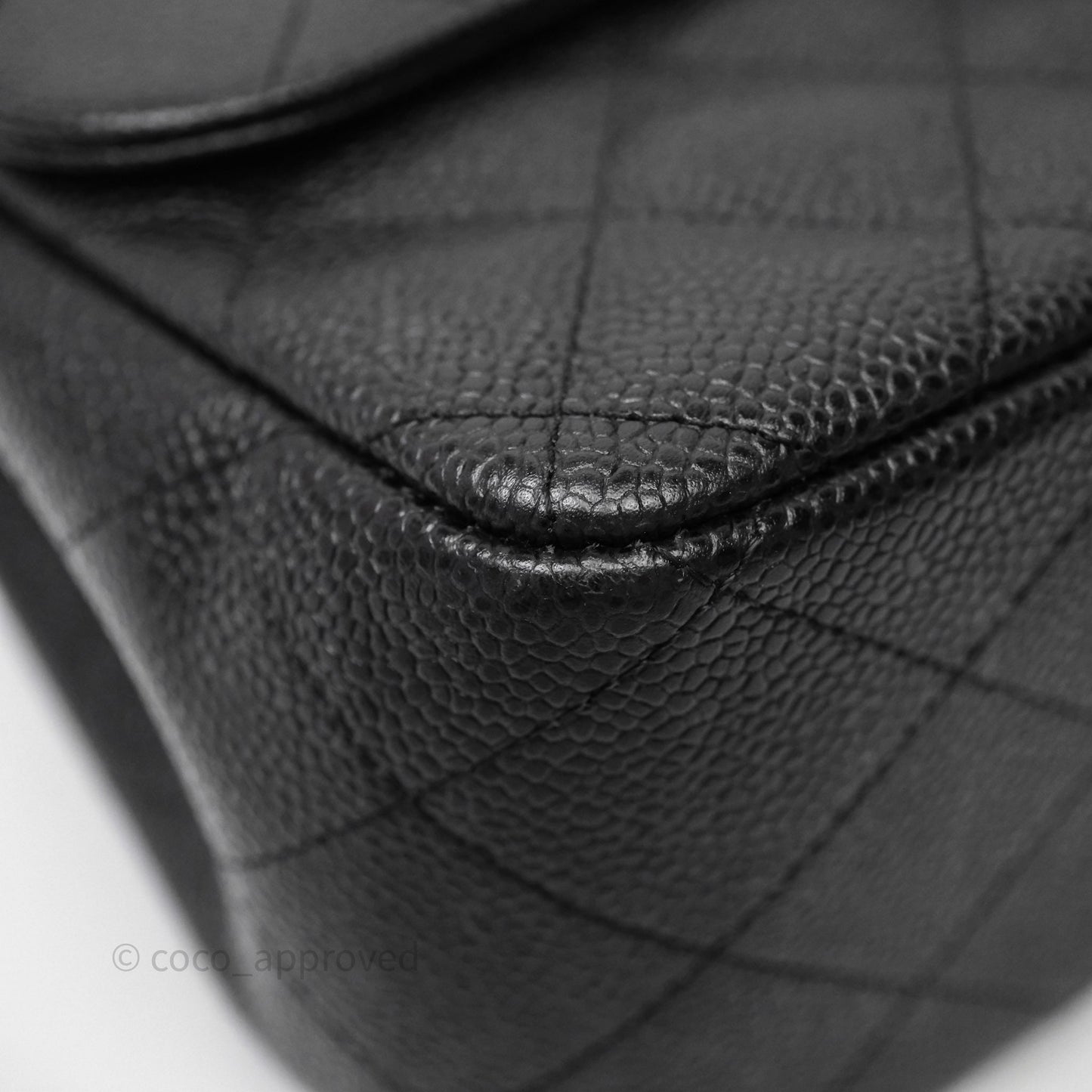Chanel Jumbo Double Flap Black Caviar Silver Hardware⁣⁣