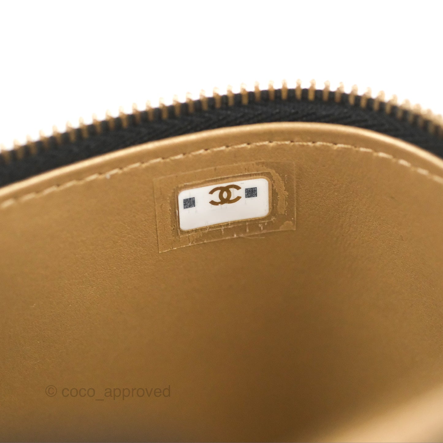 Chanel Mini Ball Crush Vanity With Chain Black Lambskin Gold Hardware
