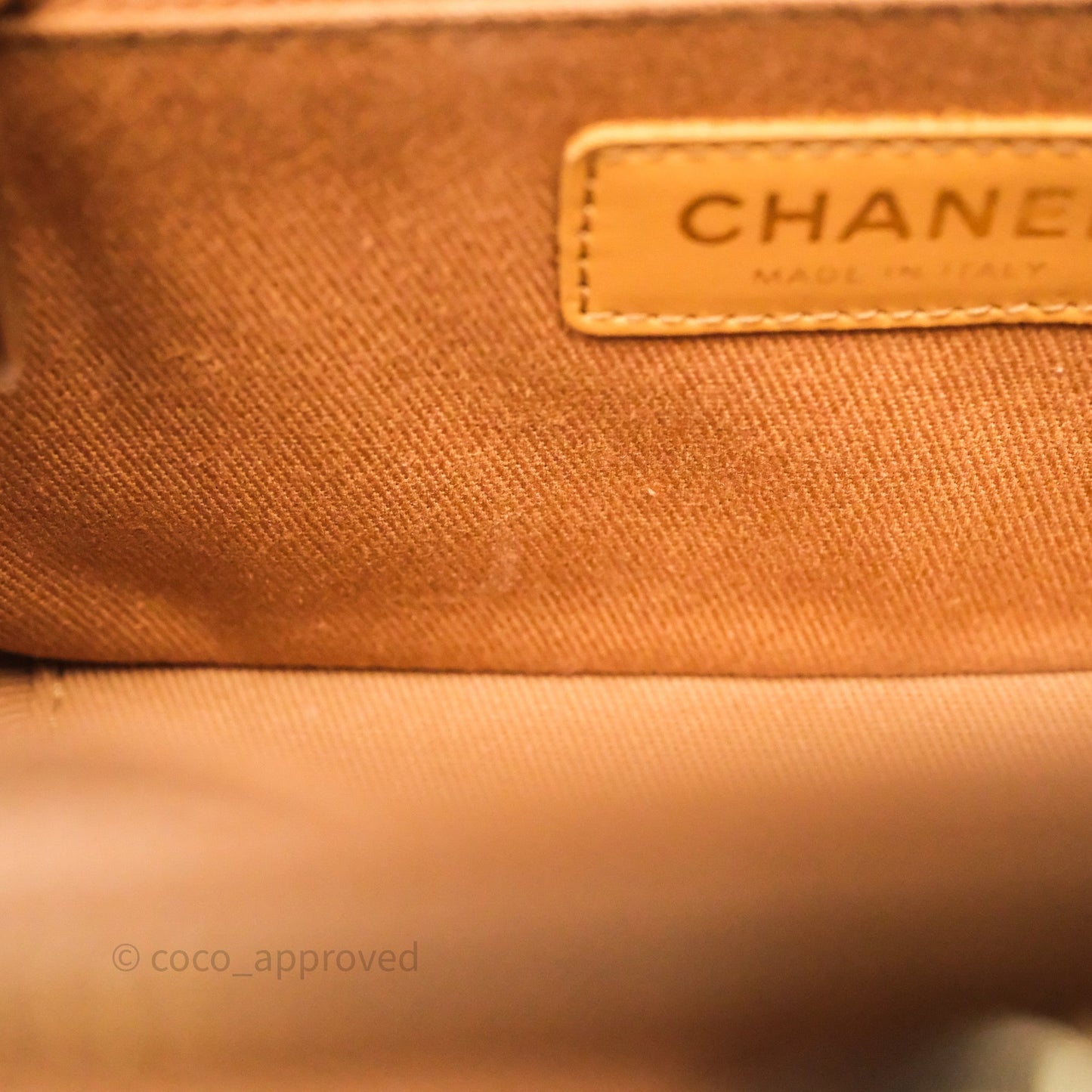 Chanel Quilted Small Business Affinity Flap Caramel Caviar Gold Hardware