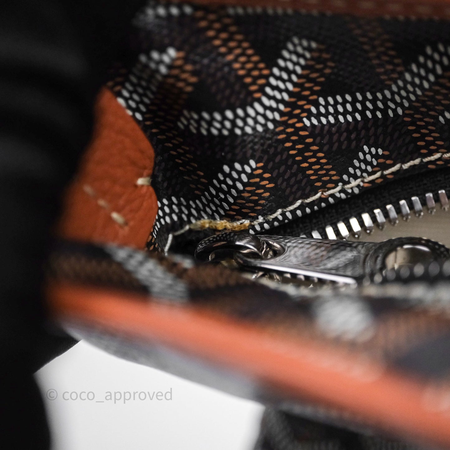 Goyard Bohème Hobo Bag PM Black/Tan Goyardine Canvas