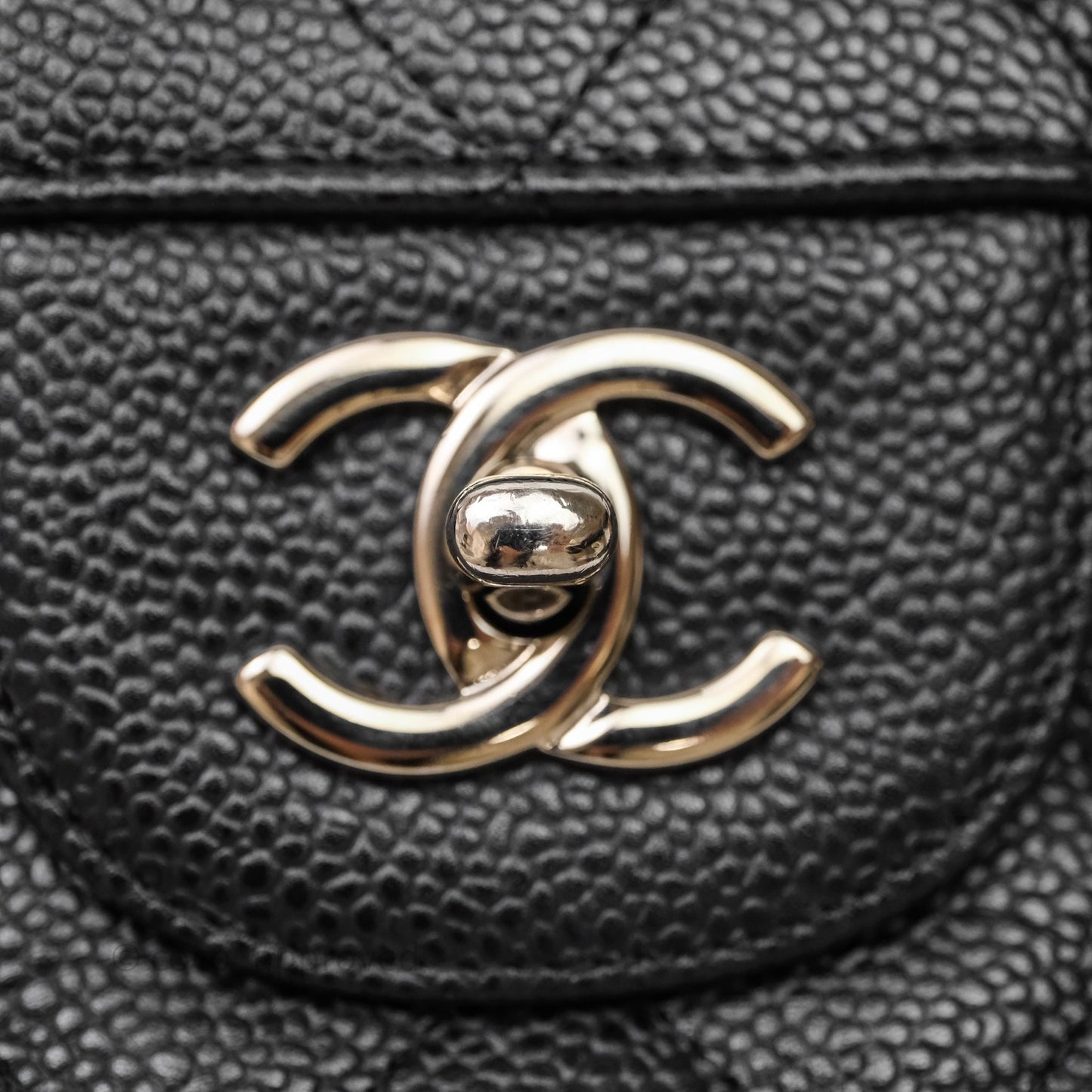 Chanel Jumbo Double Flap Black Caviar Silver Hardware⁣⁣