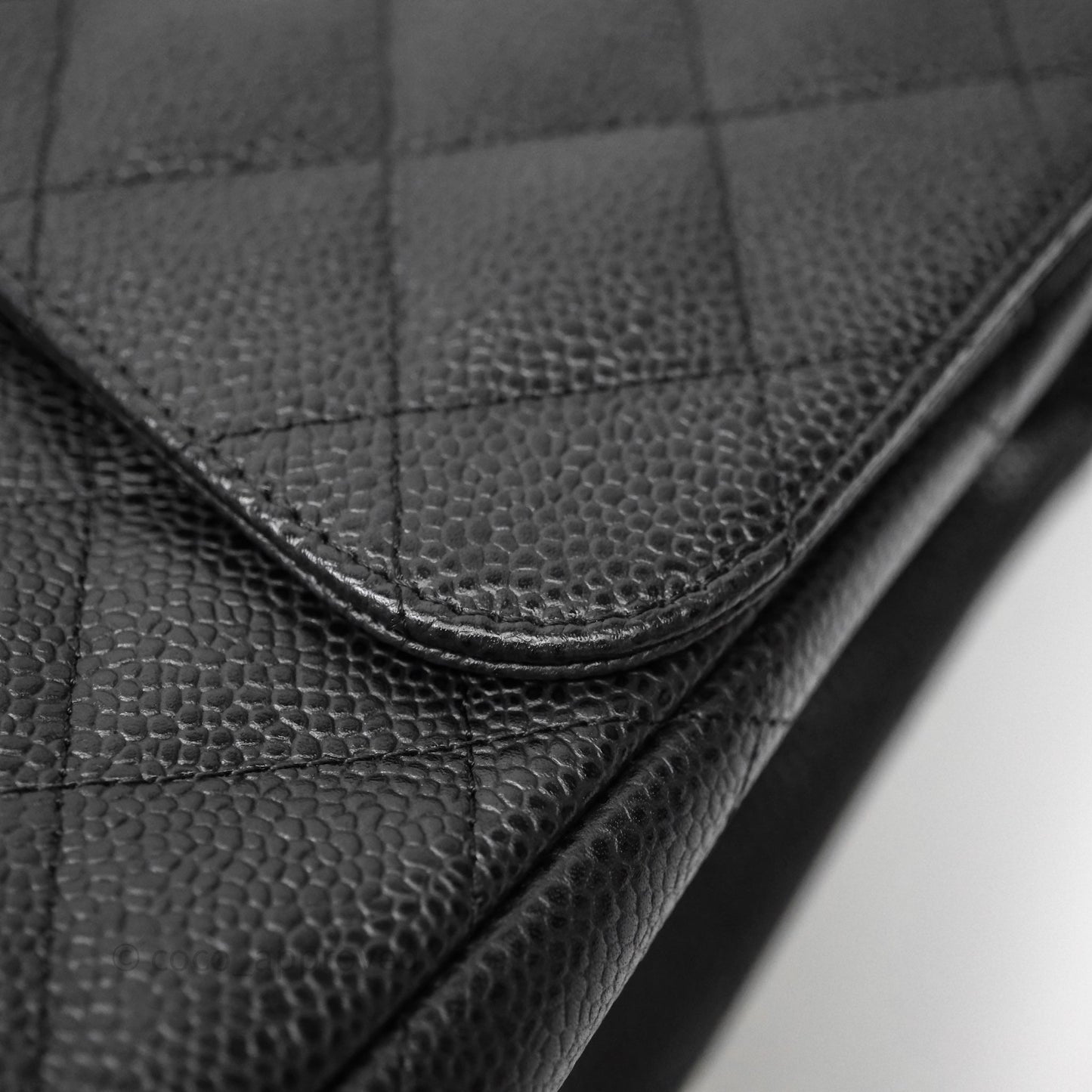 Chanel Jumbo Double Flap Black Caviar Silver Hardware⁣⁣