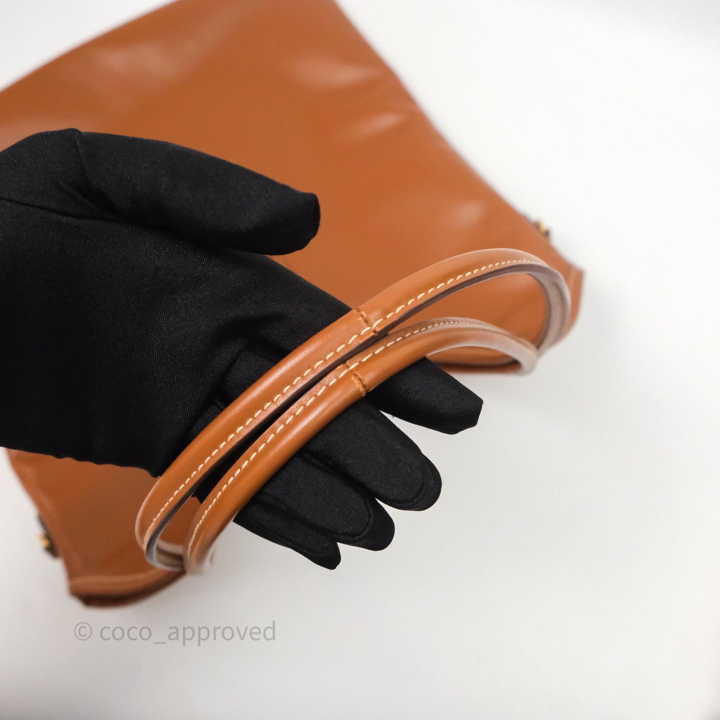 Miu Miu Ivy Leather Bag Brown