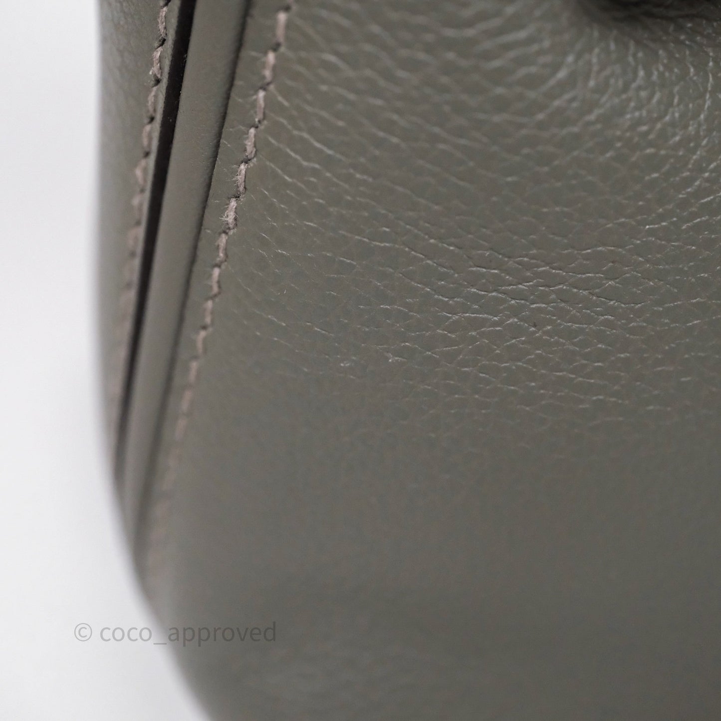 Hermès 24/24 21 Mini Gris Meyer 0L Evercolor Palladium Hardware