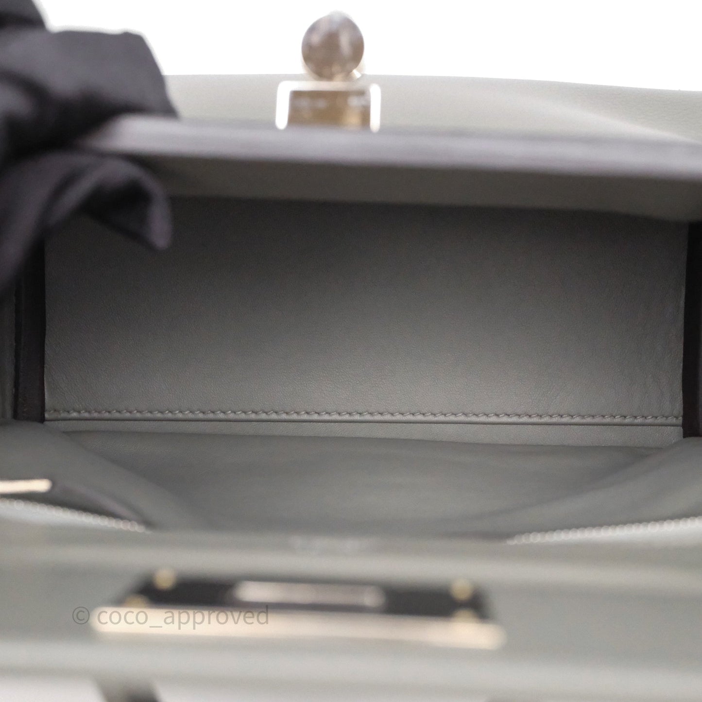 Hermès 24/24 21 Mini Gris Meyer 0L Evercolor Palladium Hardware
