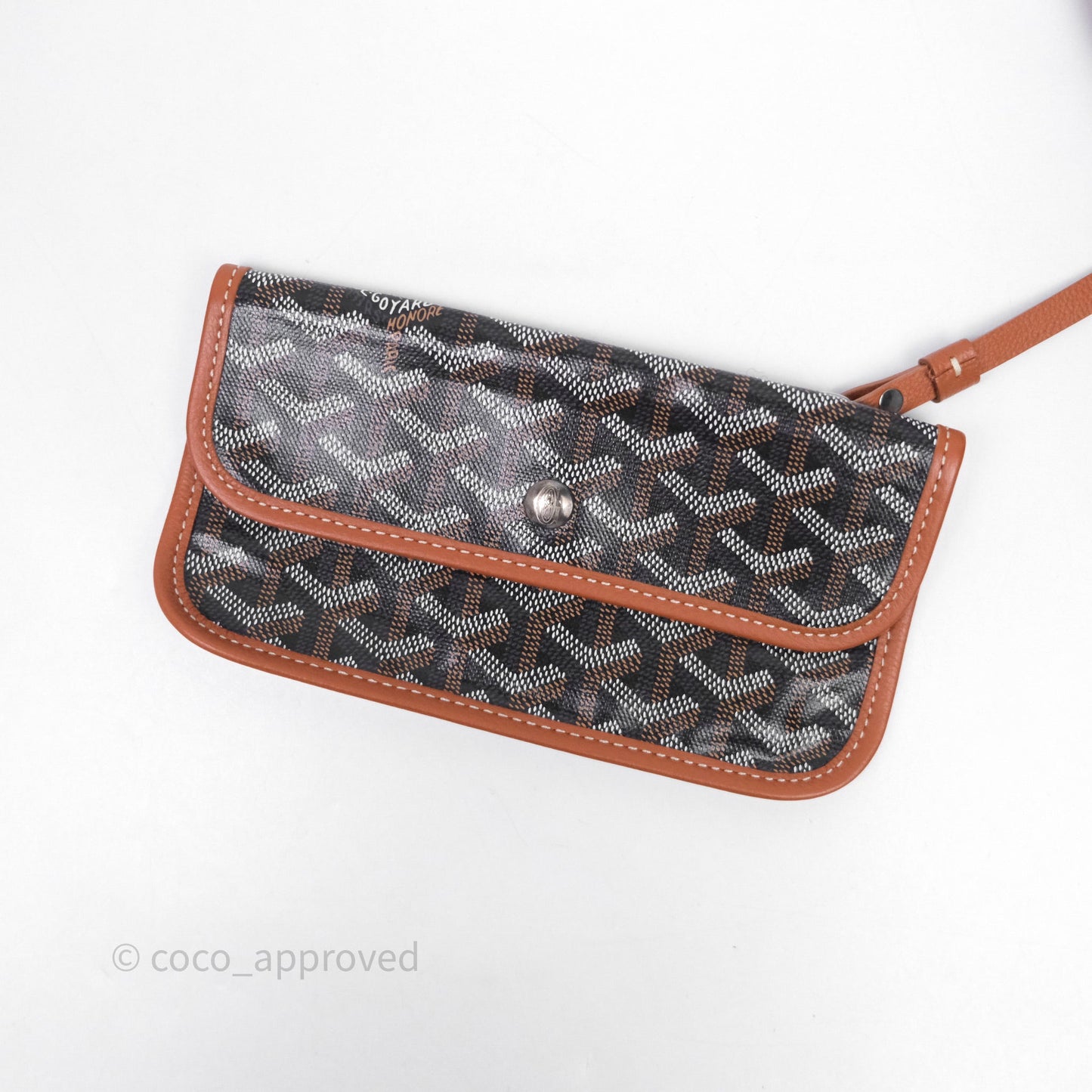 Goyard Bohème Hobo Bag PM Black/Tan Goyardine Canvas