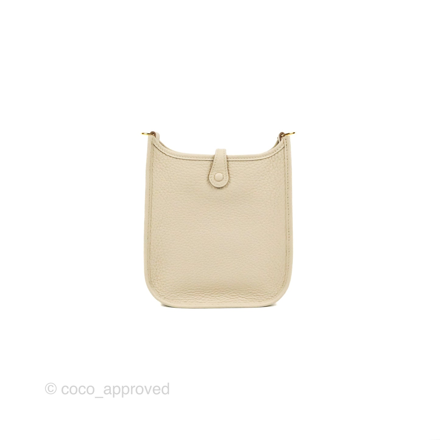 Hermès Mini Evelyne 16 Beton Clemence Gold Hardware
