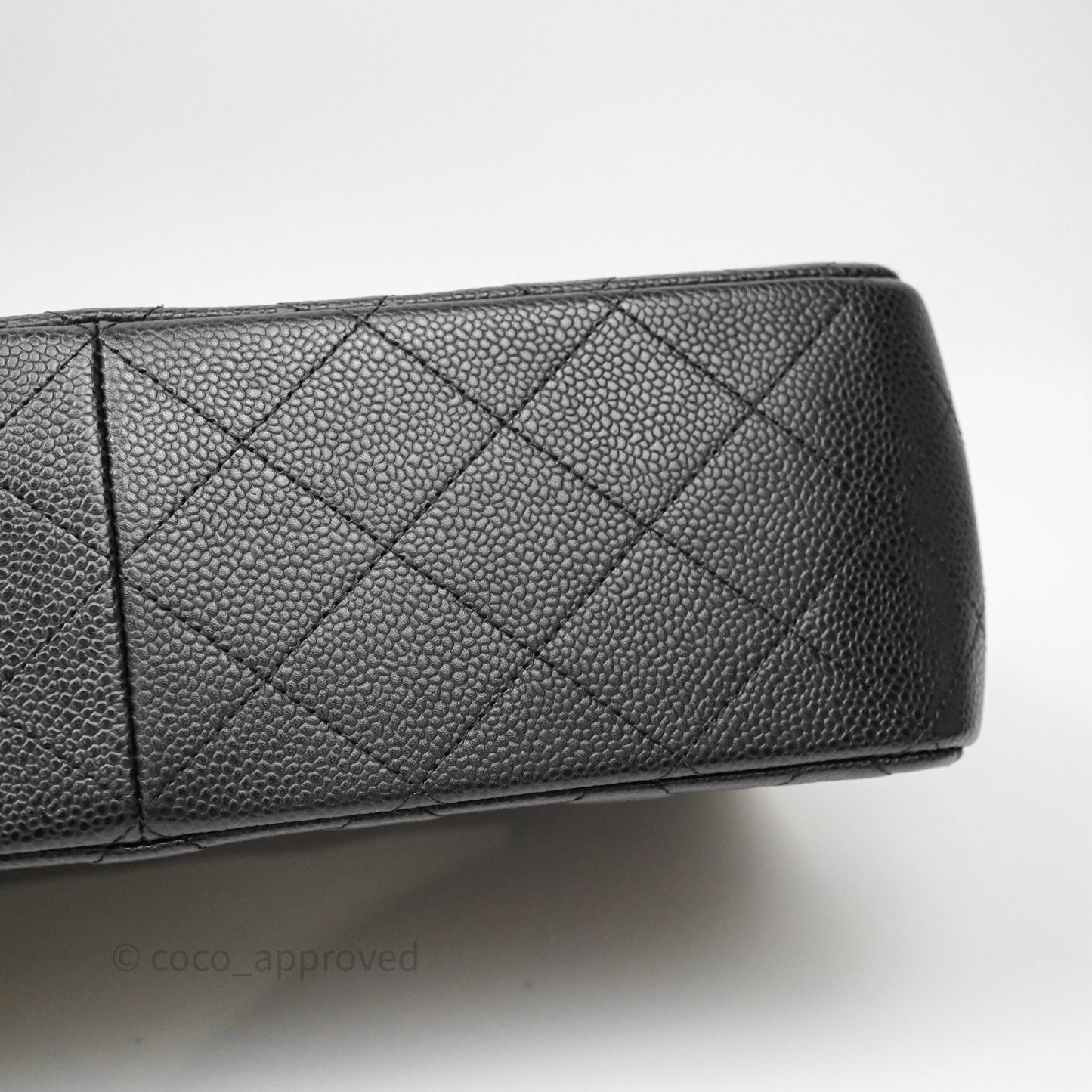 Chanel Jumbo Double Flap Black Caviar Silver Hardware⁣⁣