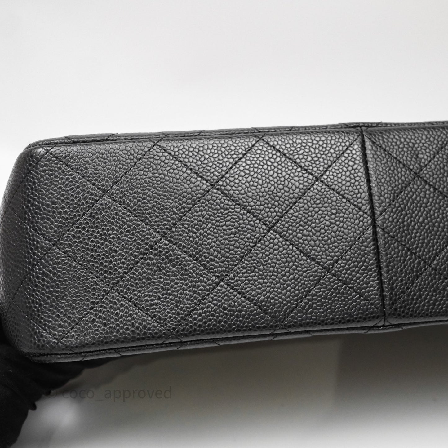 Chanel Jumbo Double Flap Black Caviar Silver Hardware⁣⁣