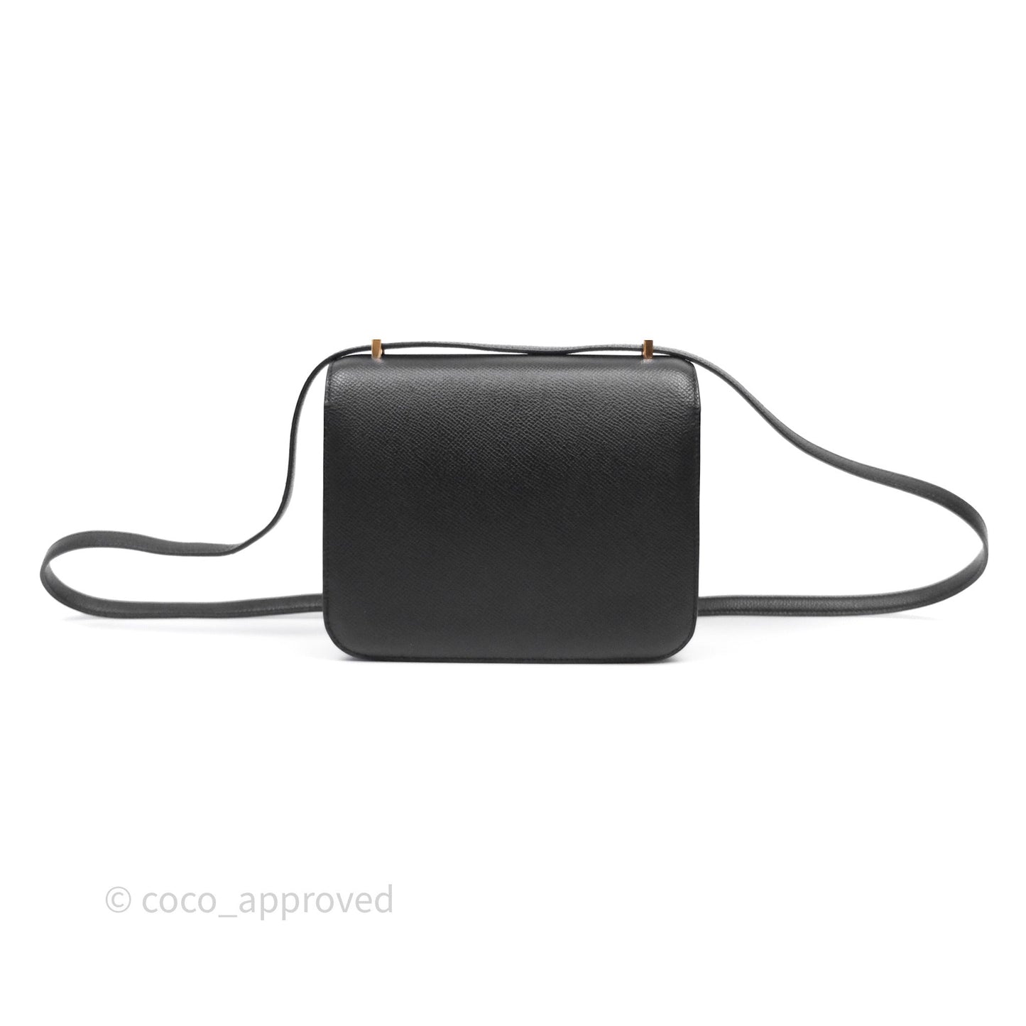 Hermès Constance Mini 18cm Black Epsom Gold Hardware