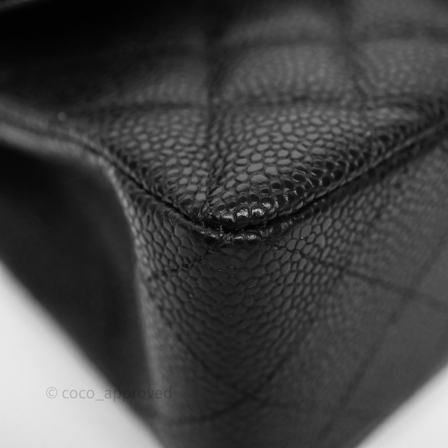 Chanel Small Classic Flap Quilted Black Caviar Gold Hardware