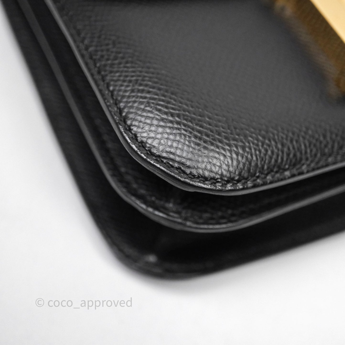 Hermès Constance Mini 18cm Black Epsom Gold Hardware