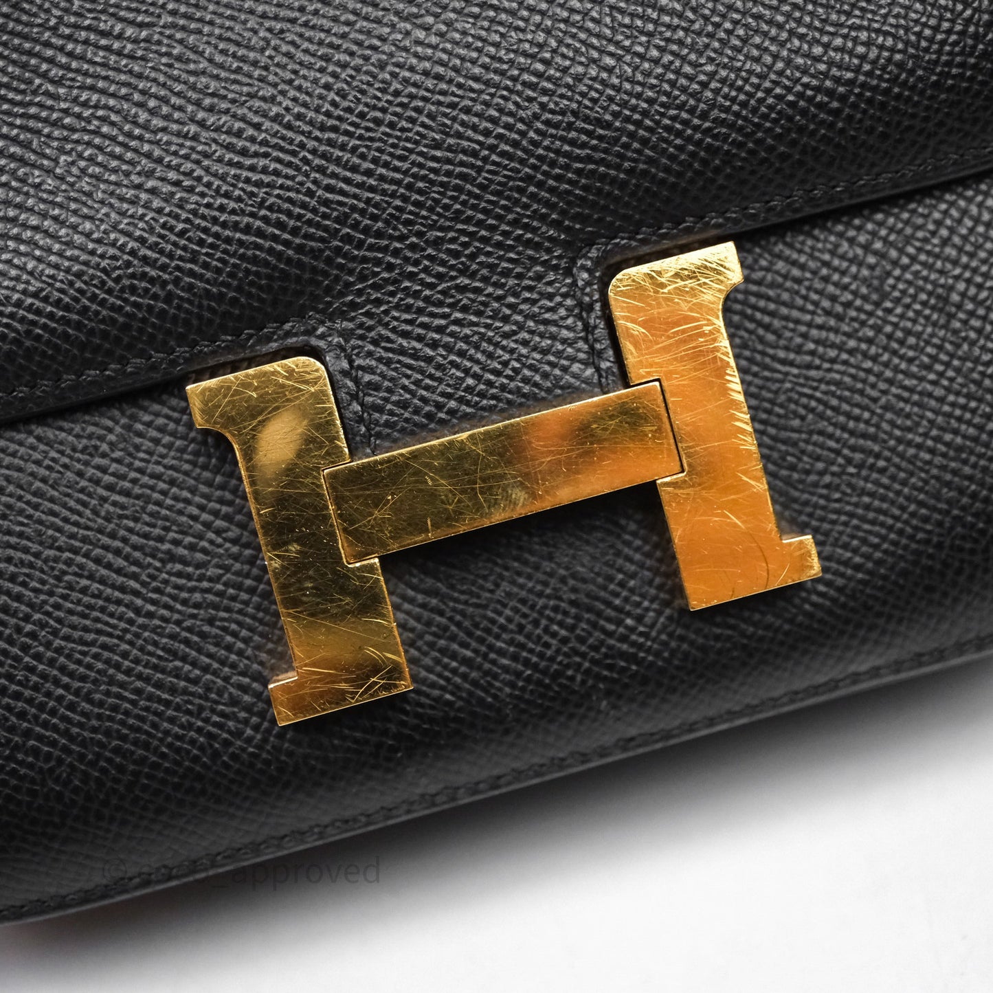 Hermès Constance Mini 18cm Black Epsom Gold Hardware
