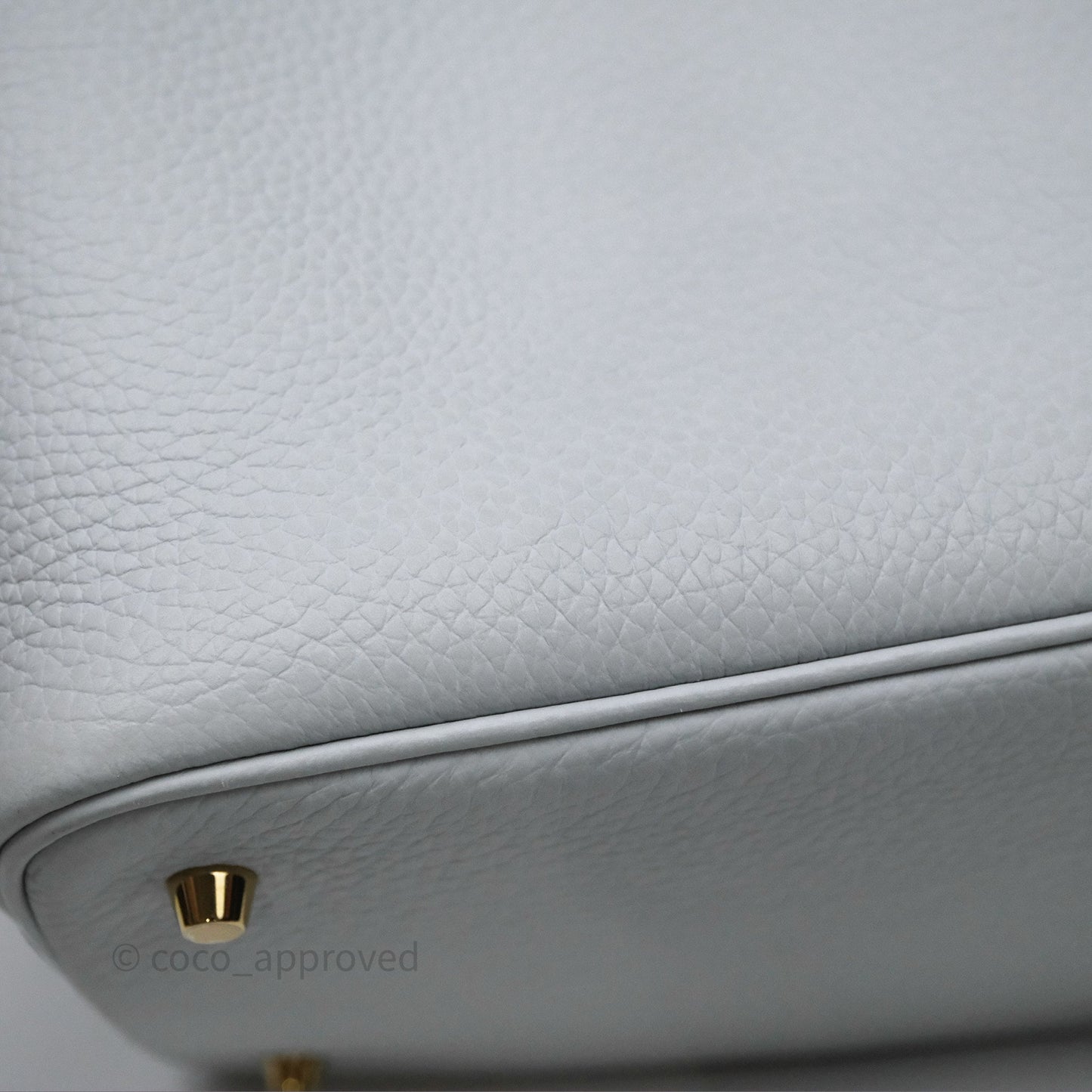 Hermès Picotin 22 Bleu Pale 08 Clemence Gold Hardware