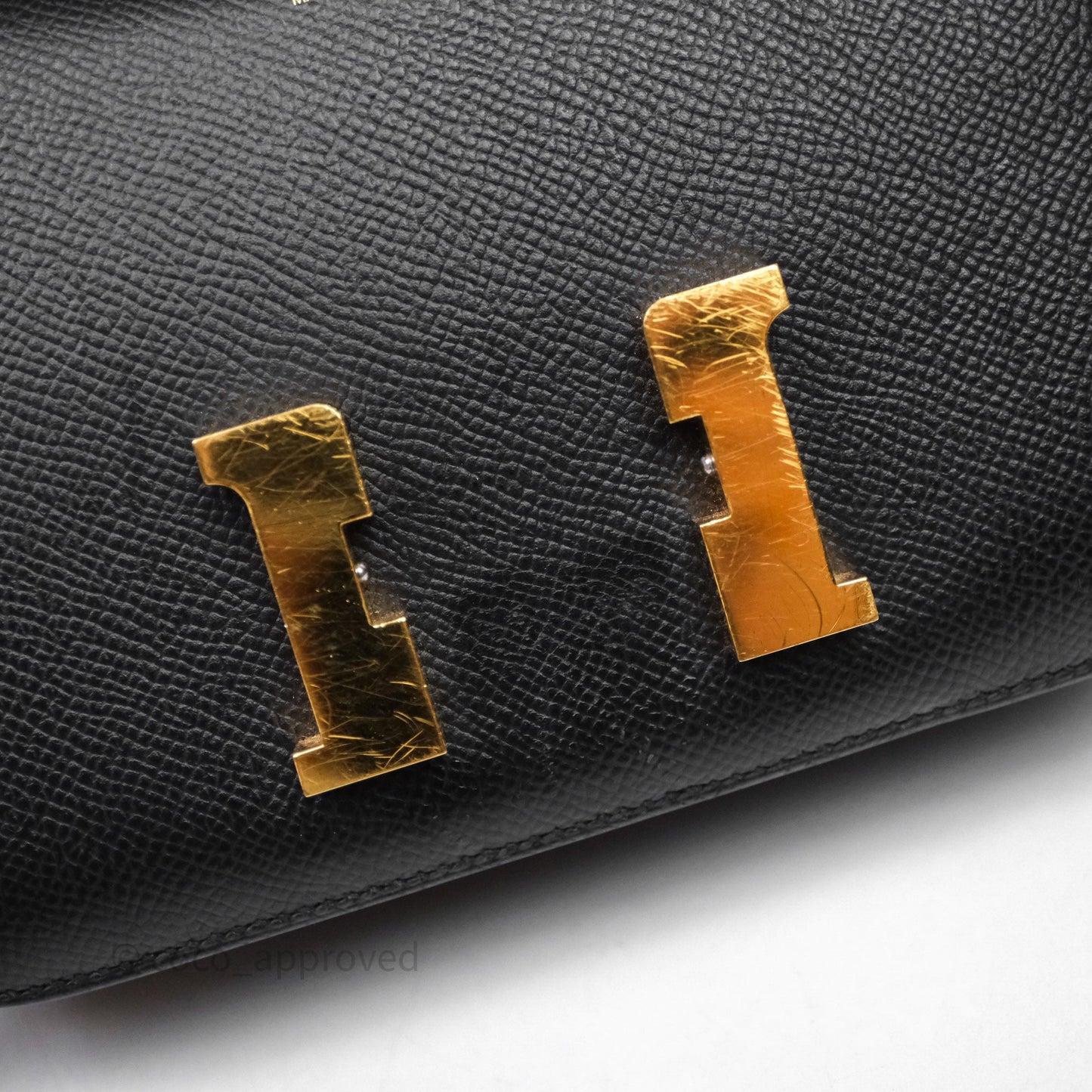 Hermès Constance Mini 18cm Black Epsom Gold Hardware