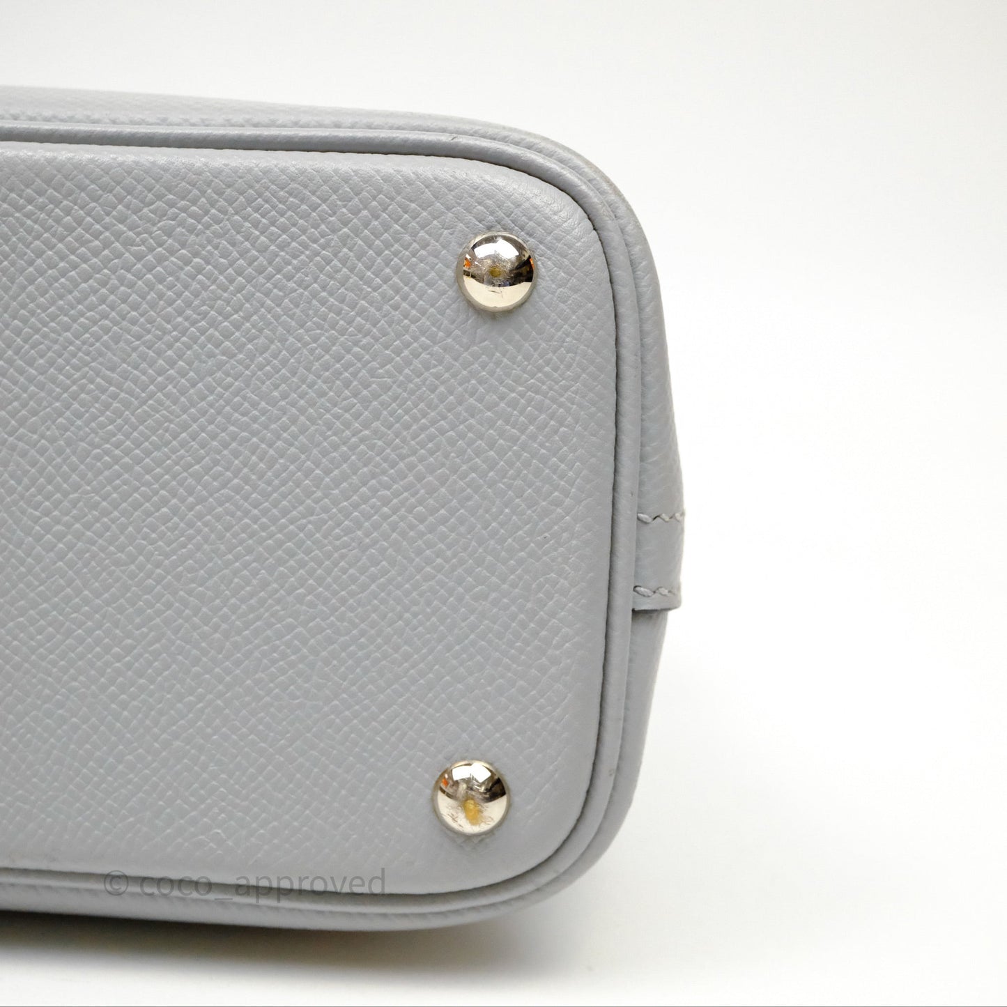 Hermès Bolide 27 Bleu Glacier 8U Epsom Palladium Hardware