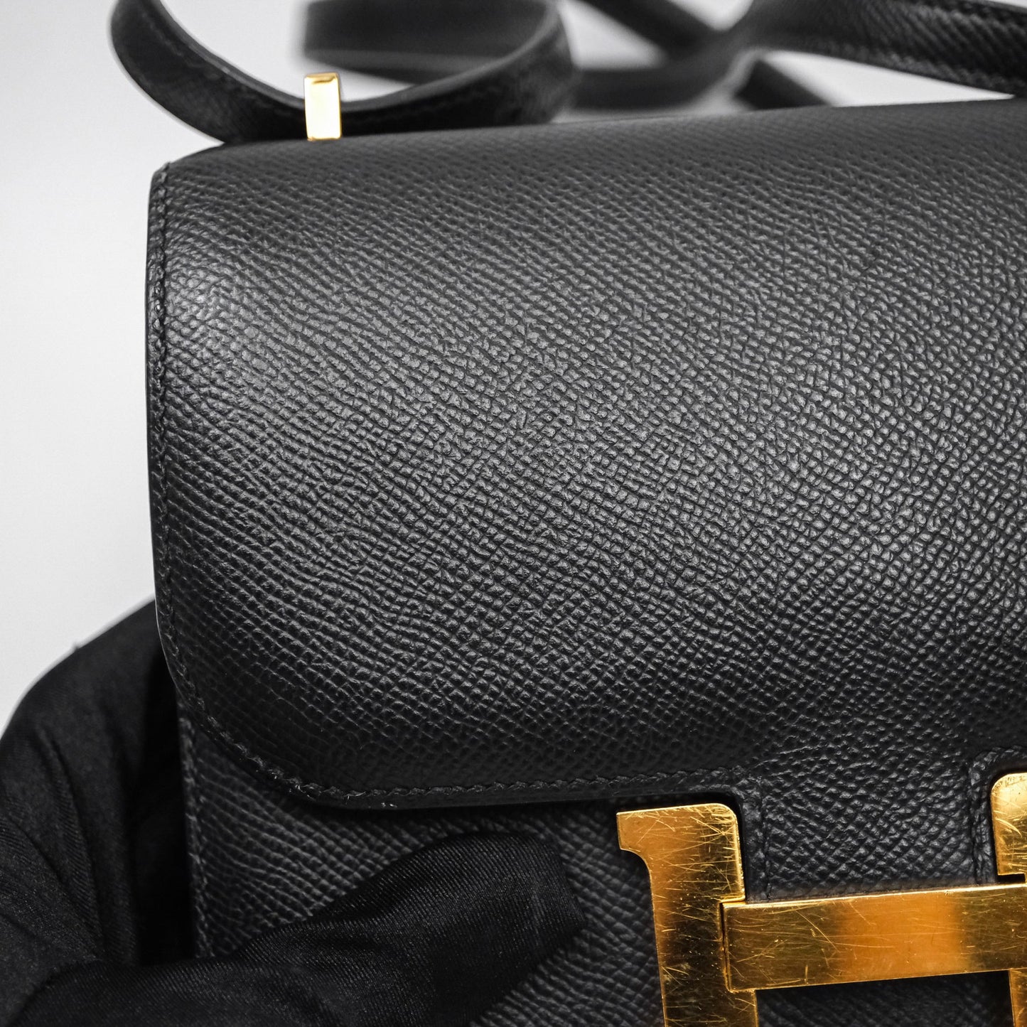 Hermès Constance Mini 18cm Black Epsom Gold Hardware