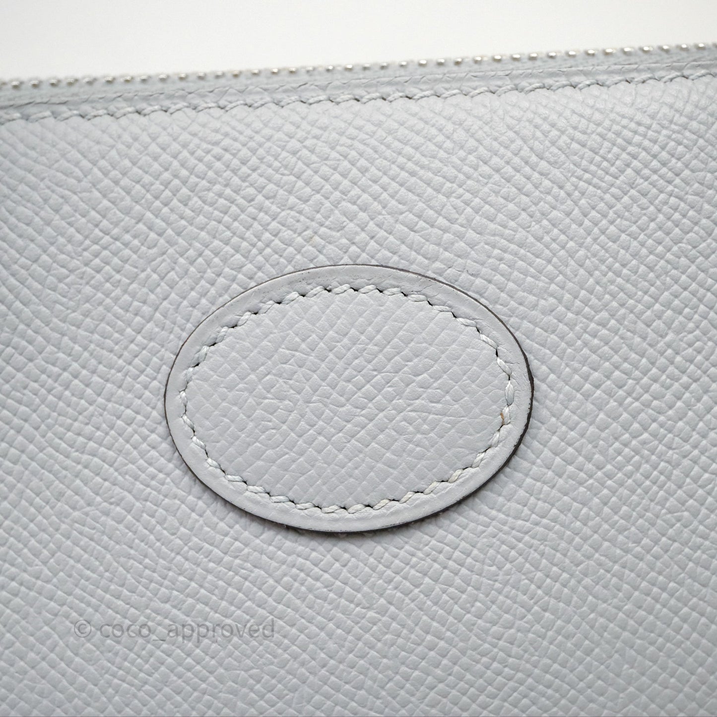 Hermès Bolide 27 Bleu Glacier 8U Epsom Palladium Hardware