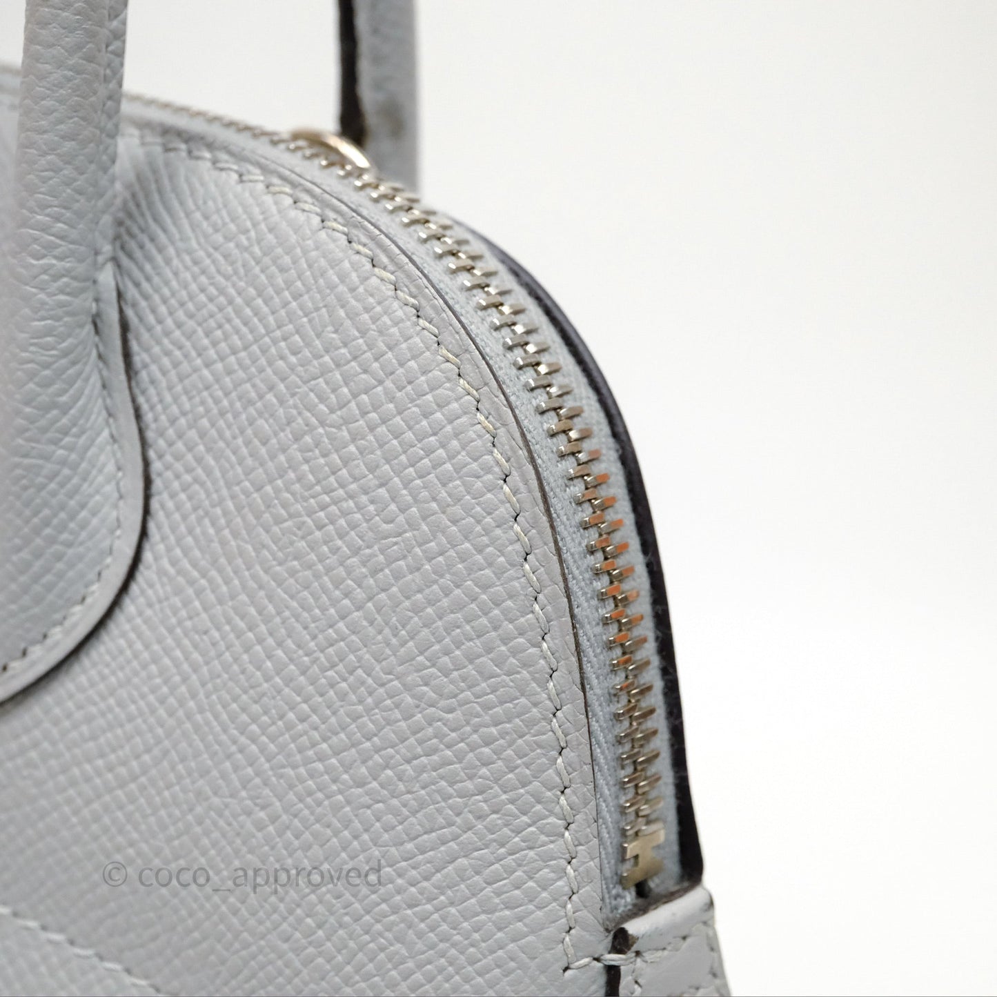 Hermès Bolide 27 Bleu Glacier 8U Epsom Palladium Hardware