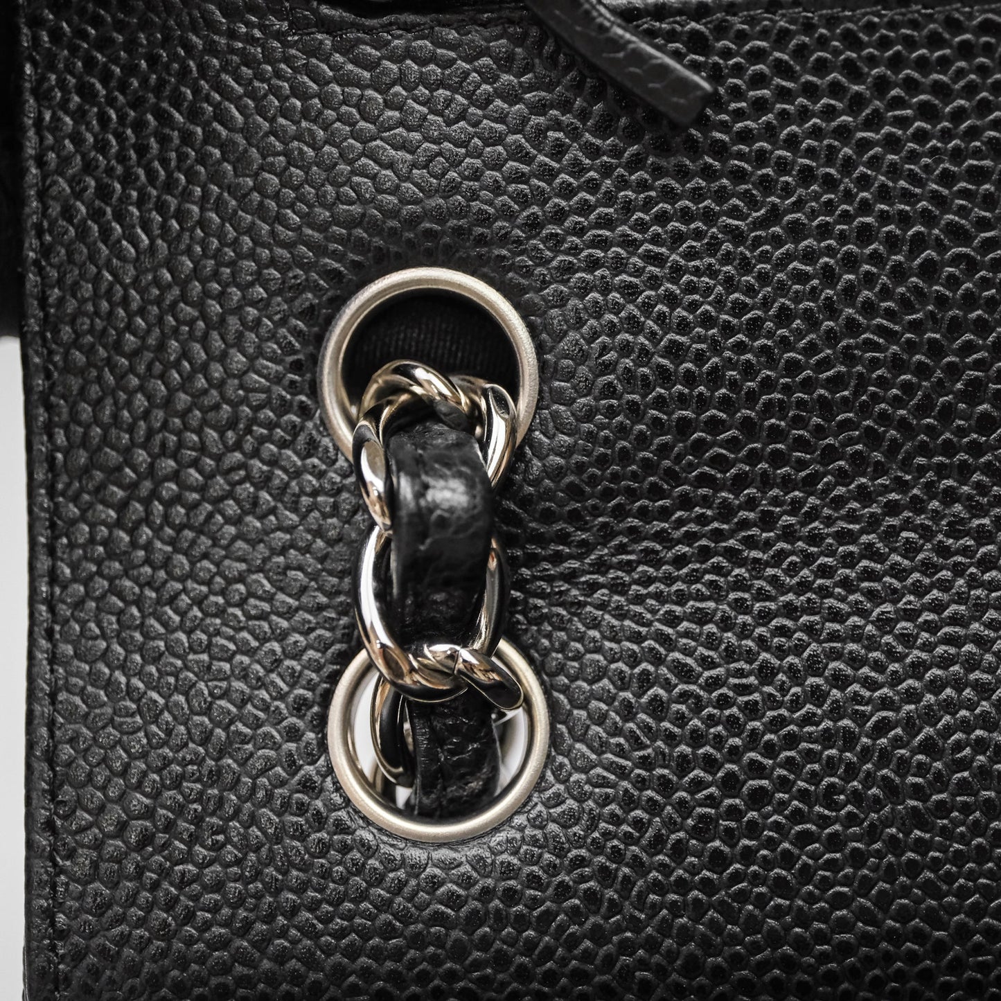 Chanel Jumbo Double Flap Black Caviar Silver Hardware⁣⁣