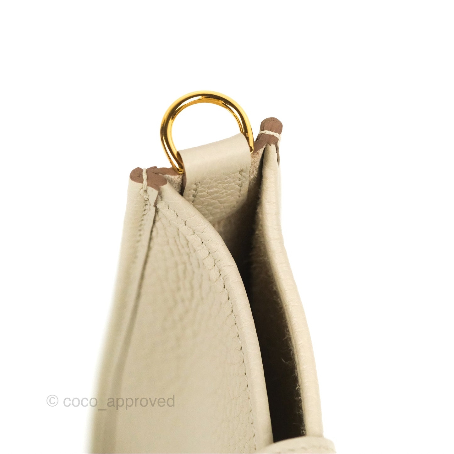 Hermès Mini Evelyne 16 Beton Clemence Gold Hardware