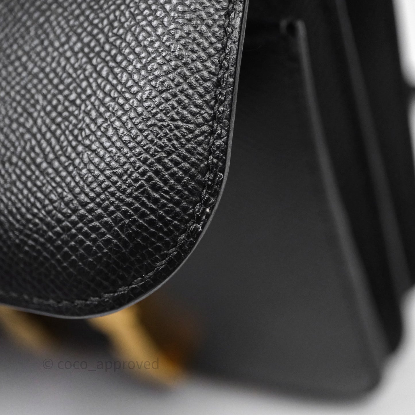 Hermès Constance Mini 18cm Black Epsom Gold Hardware