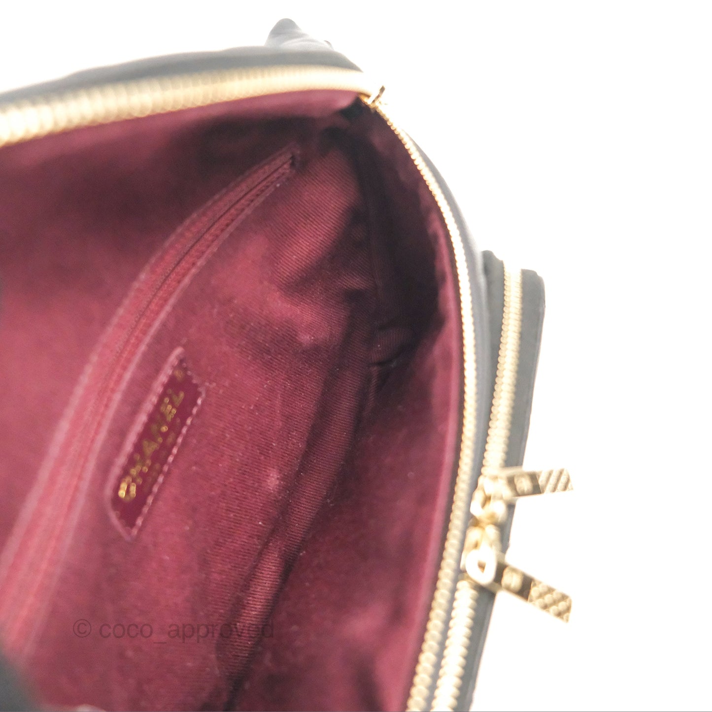Chanel Quilted Business Affinity Waist Belt Bag Black Caviar Gold Hardware