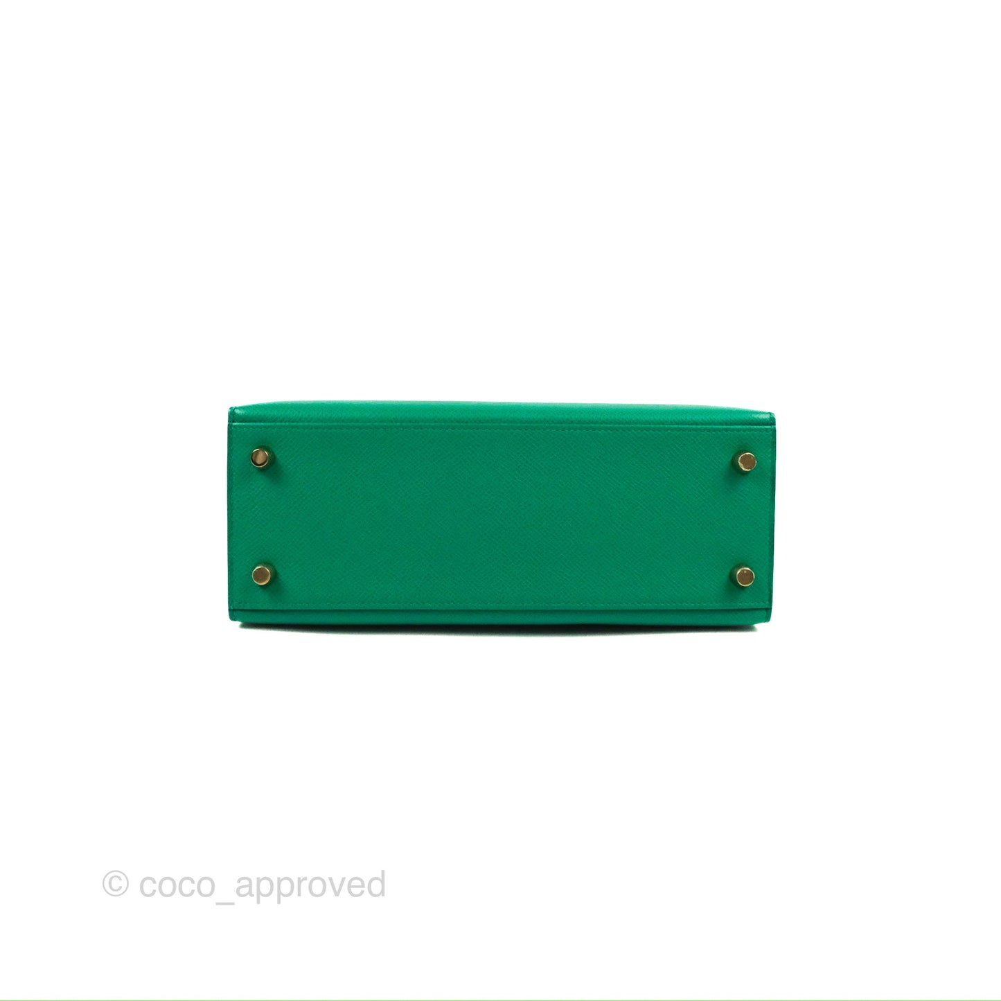 Hermès Sellier Kelly 25 Vert Jade Epsom Gold Hardware