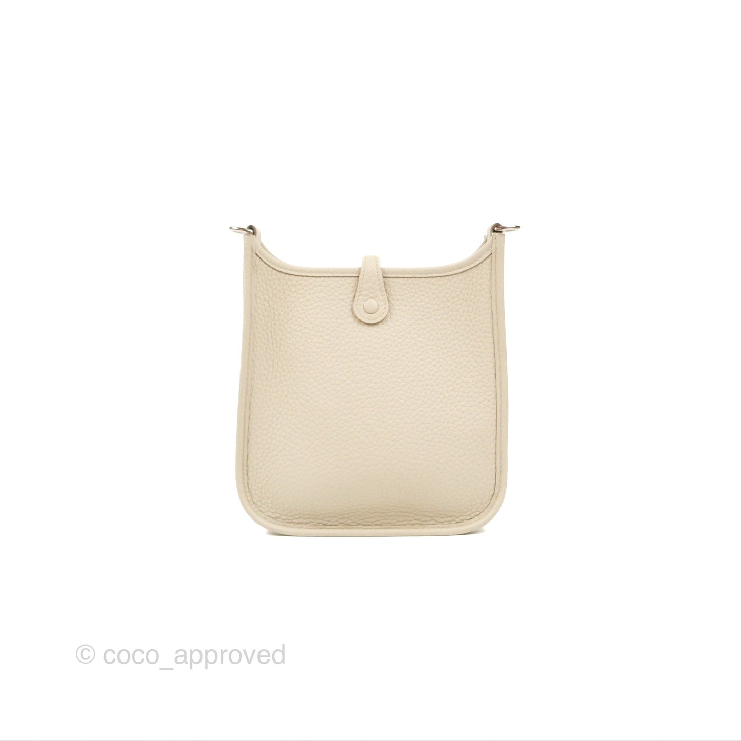 Hermès Mini Evelyne Beton Clemence Palladium Hardware