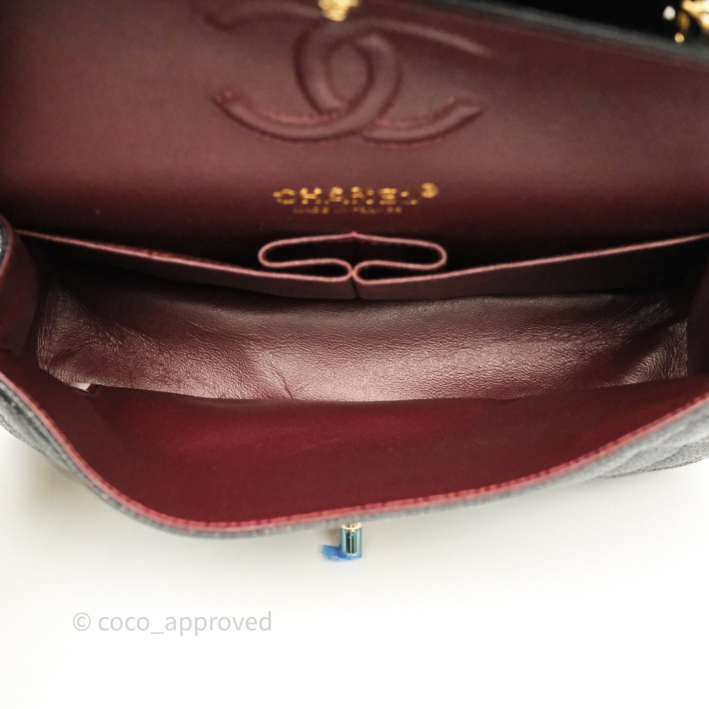Chanel Small Classic Flap Quilted Black Caviar Gold Hardware
